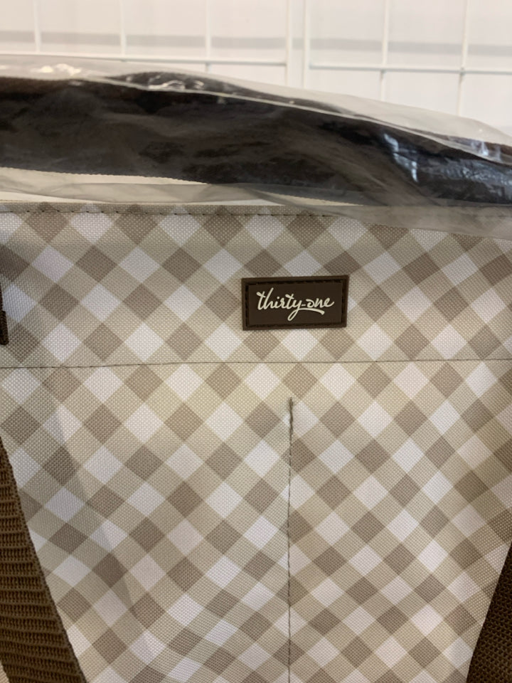 JUMBO STORAGE CARRYING BAG W/LID - THIRTY ONE.