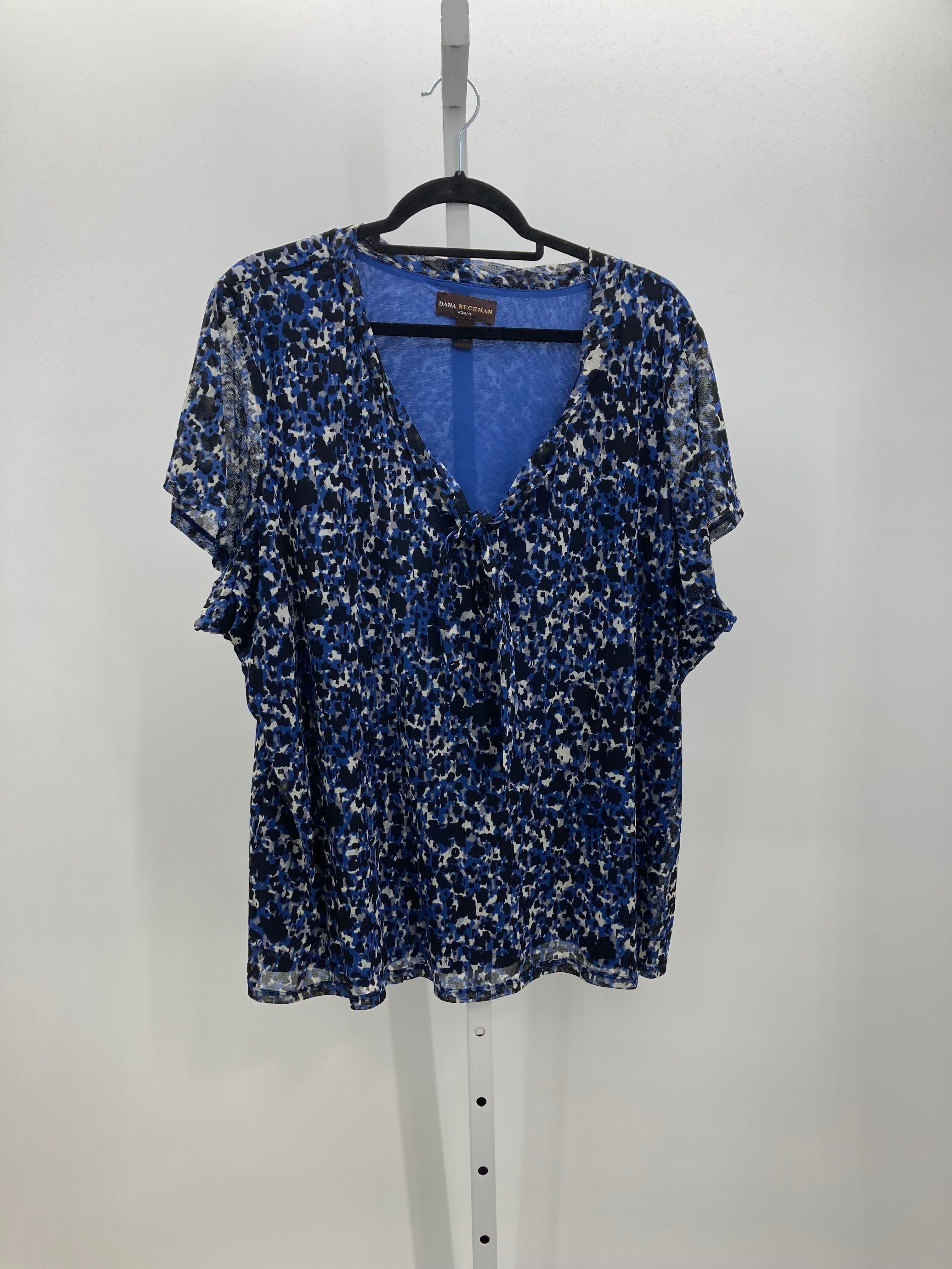 Dana Buchman Size 3X Womens Short Sleeve Shirt