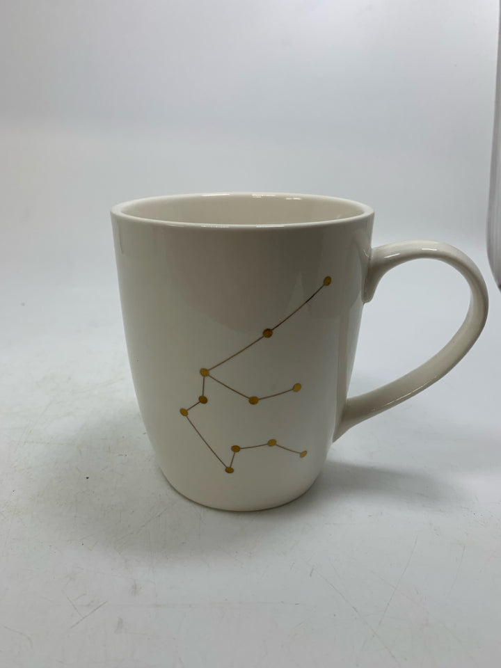 AQUARIUS MUG GOLD DETAILS.