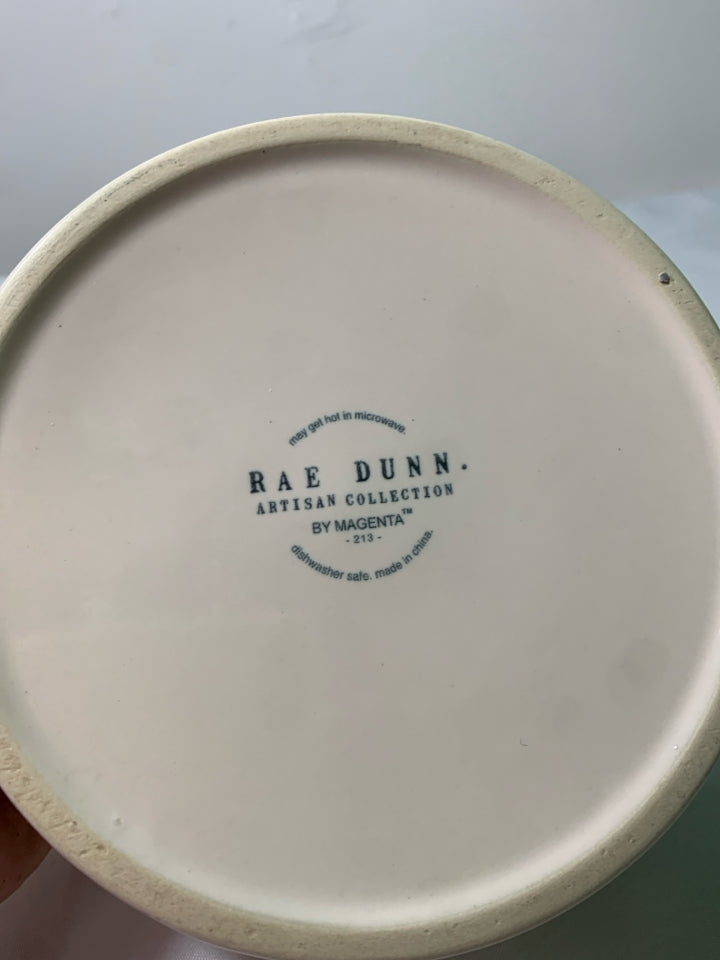 "DRINK UP" WHITE PET BOWL-RAE DUNN.