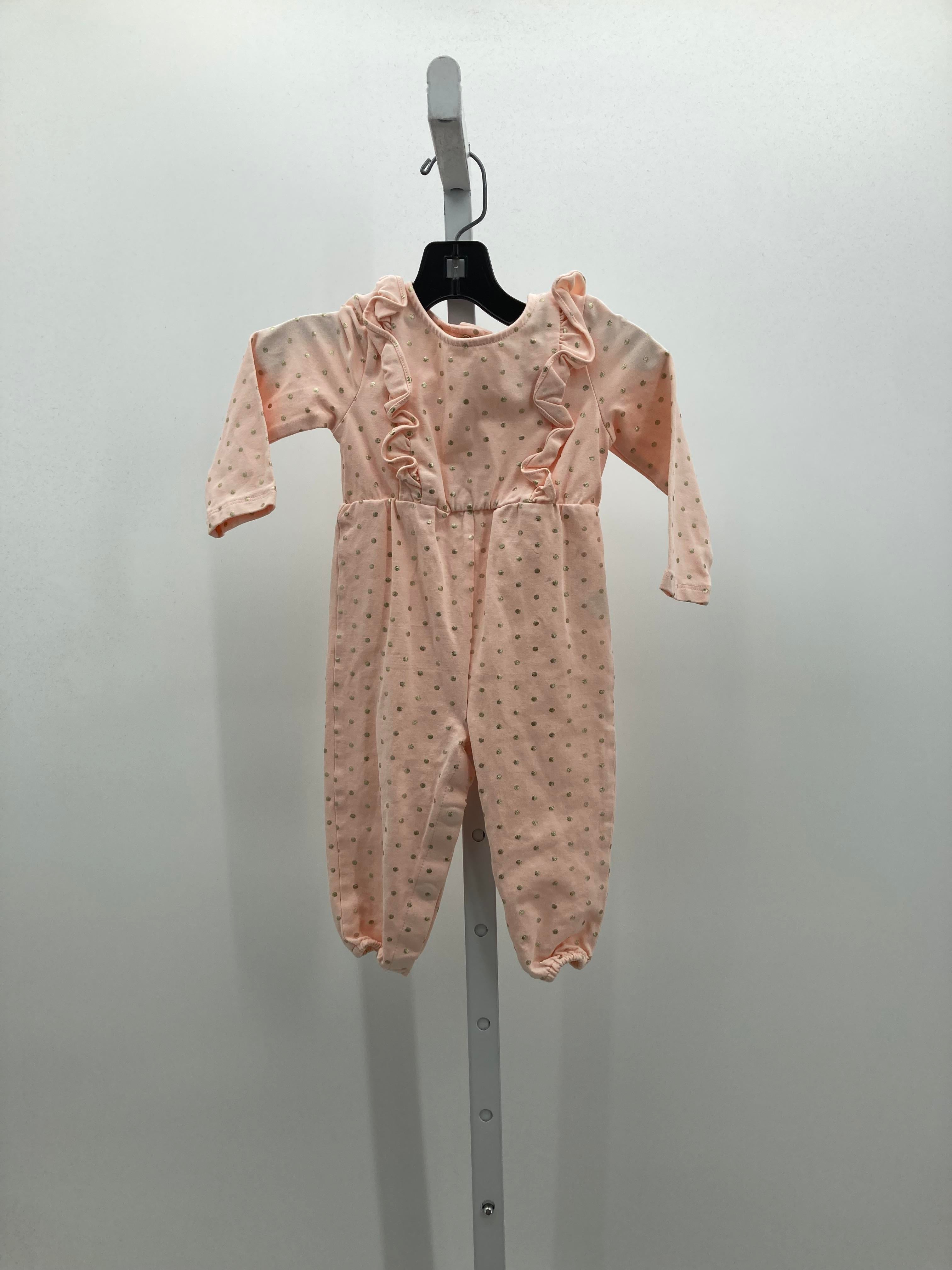 Catherine Malandrino Size 6-9 mon Girls Long Slv. Romper