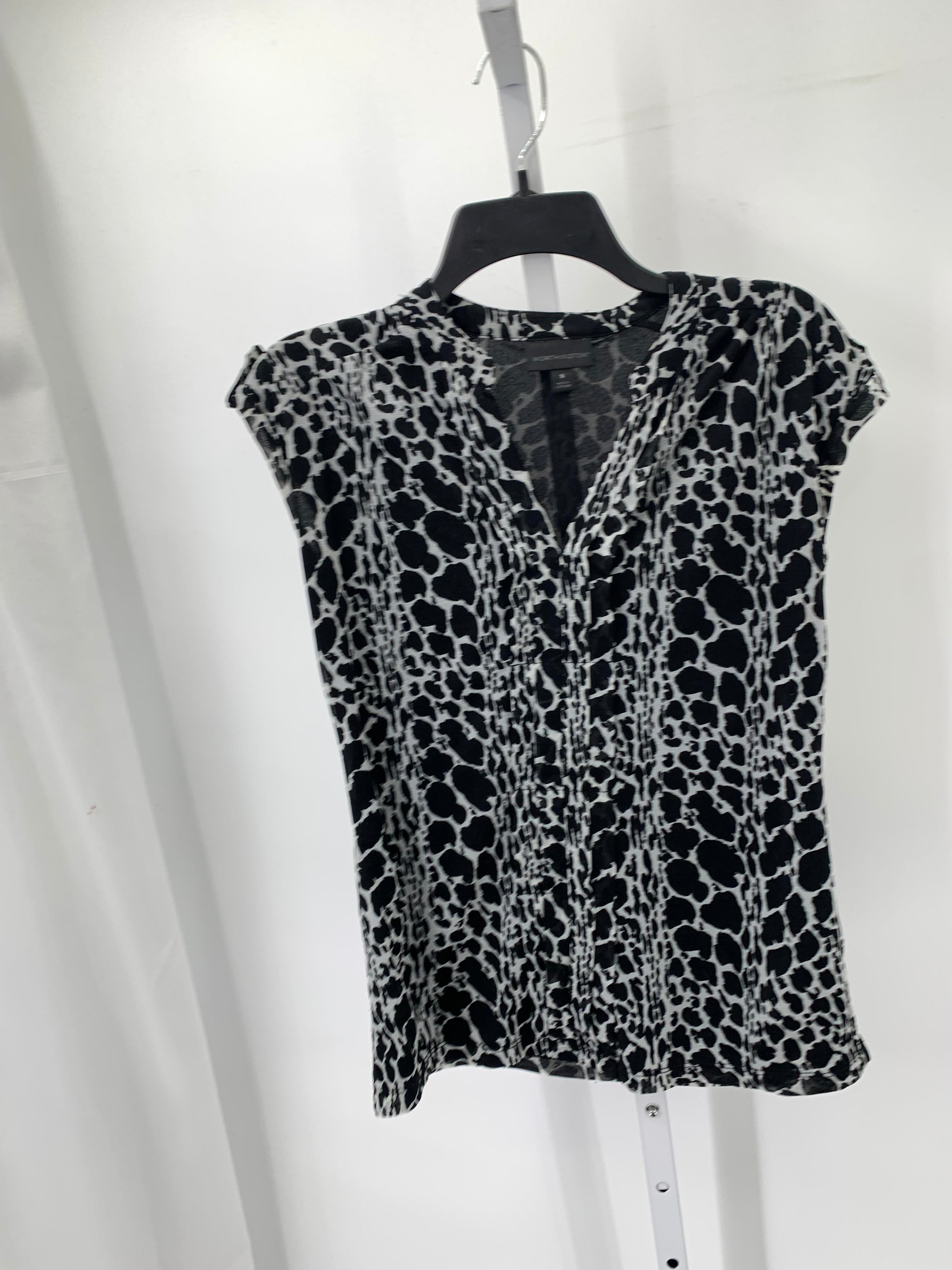 Worthington Size Small Misses Short Sleeve Shirt