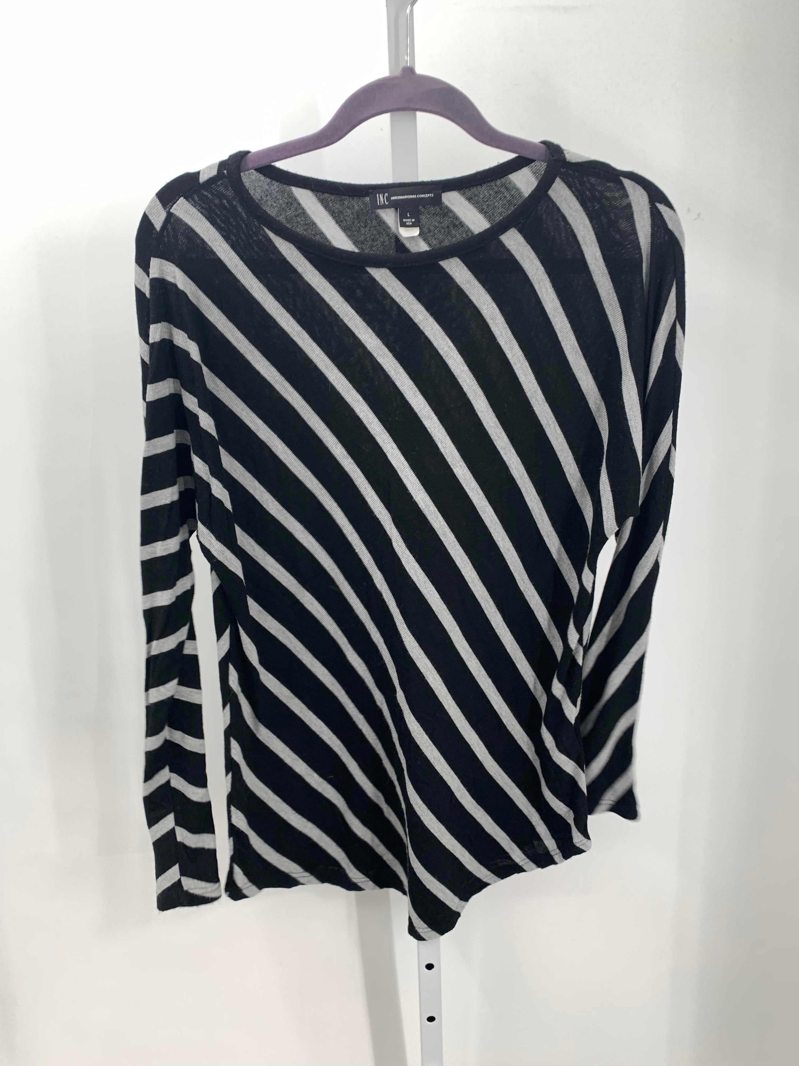 INC Size Large Misses Long Slv Sweater