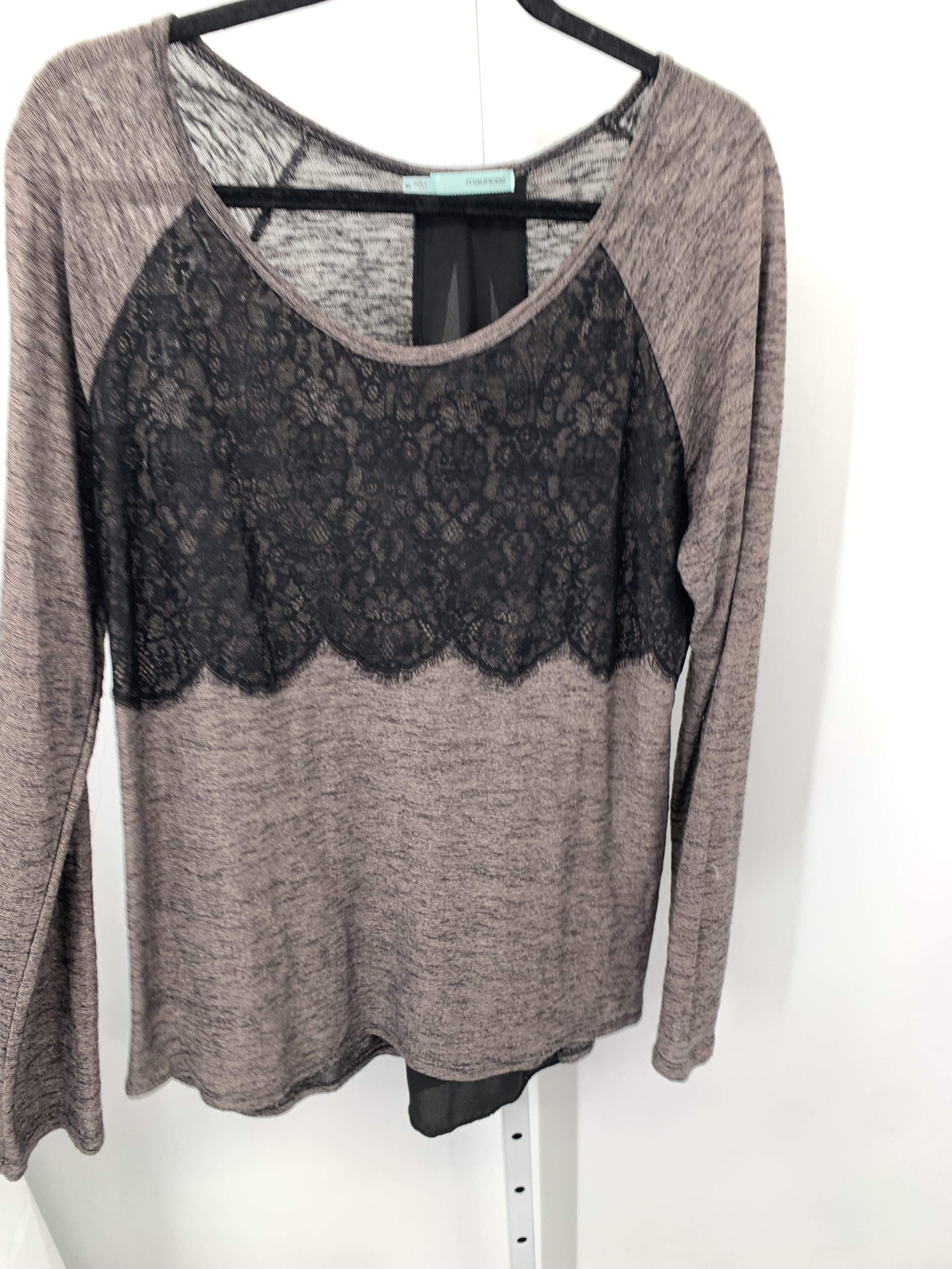 Maurices Size Extra Large Misses Long Sleeve Shirt
