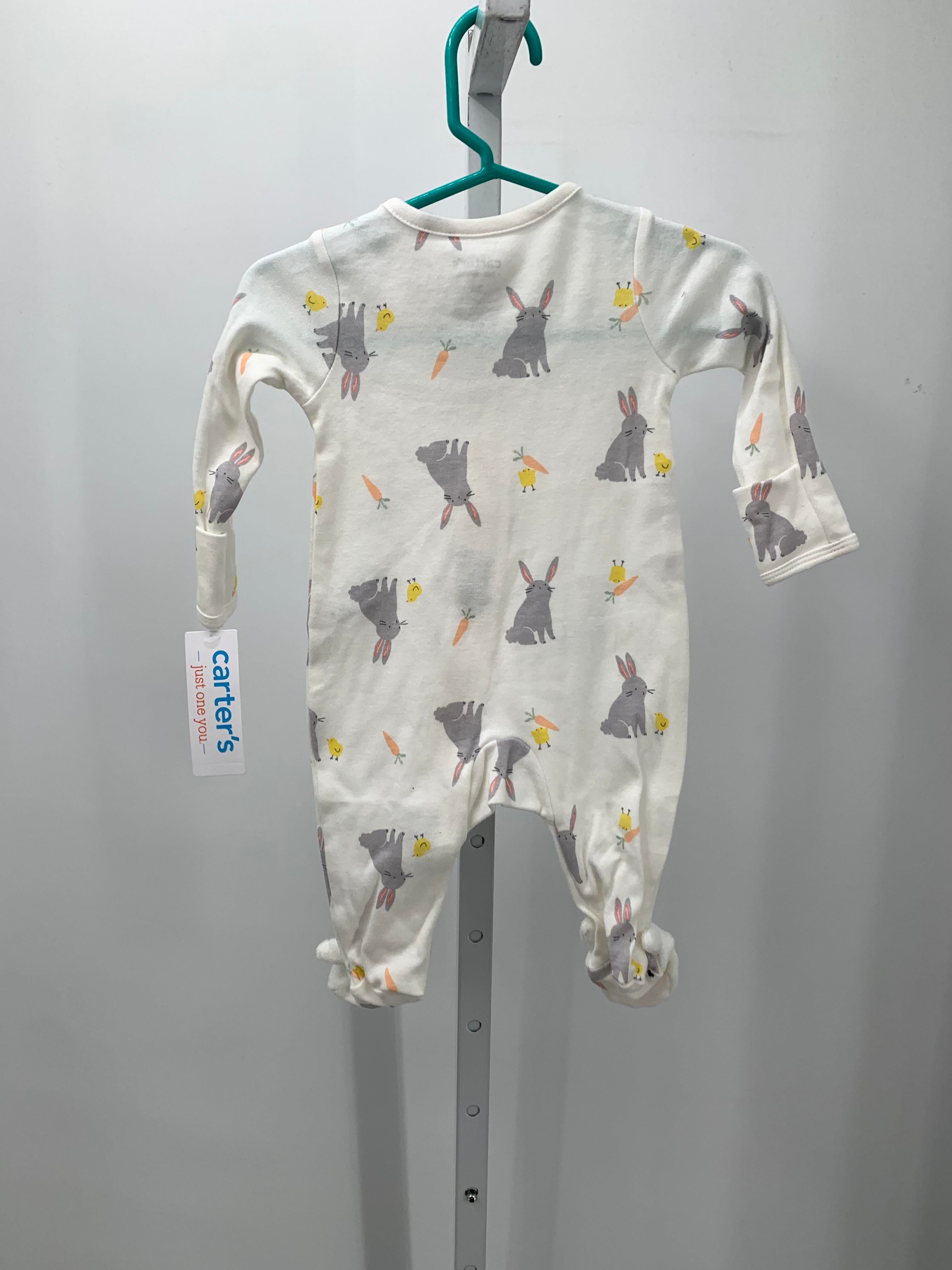 NEW LONG SLV ROMPER BUNNIES AND CHICKS