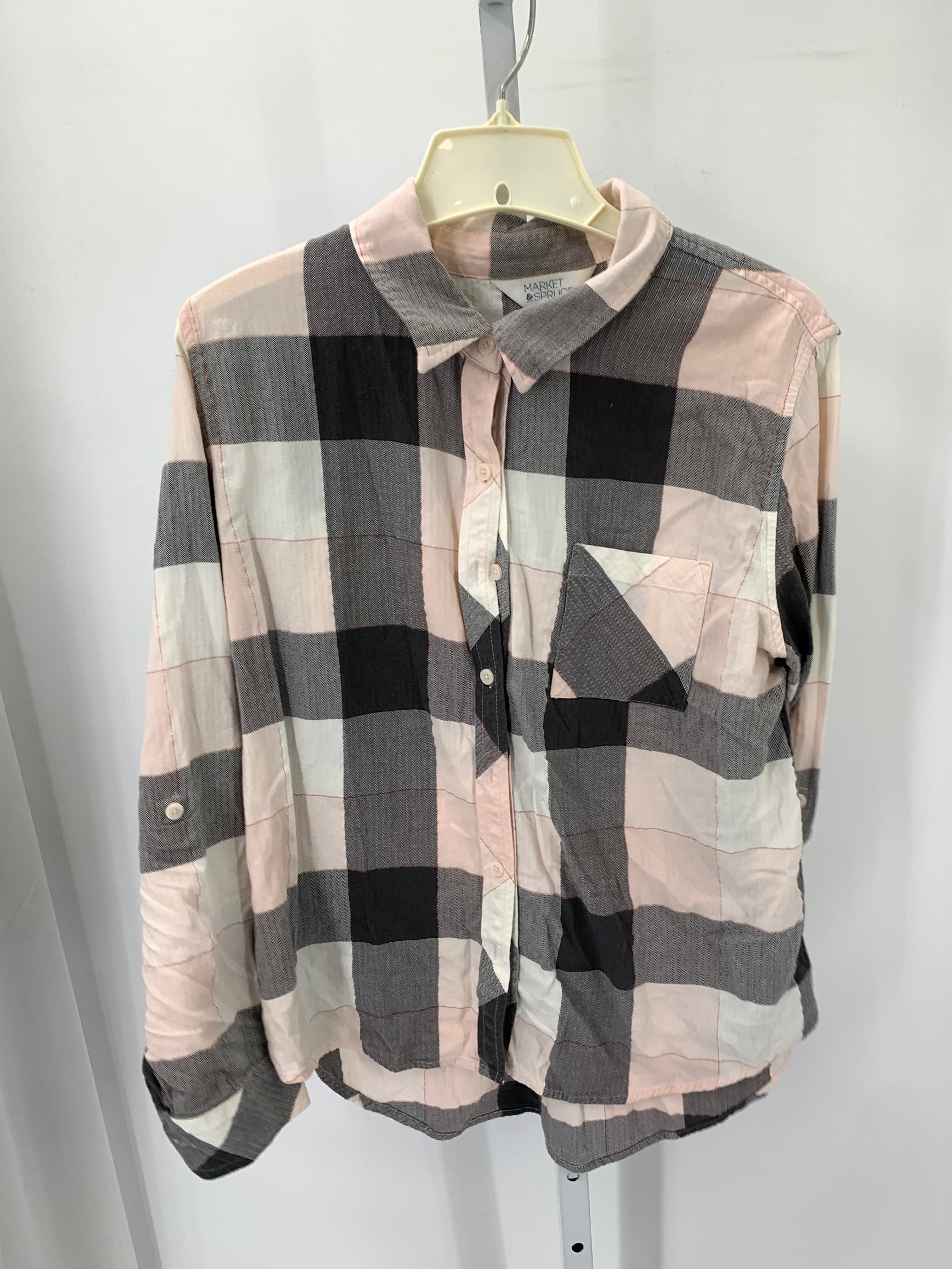 market & spruce Size Large Misses Long Sleeve Shirt