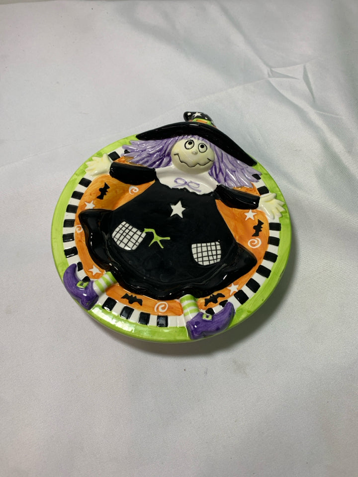 WITCH HALLOWEEN CANDY DISH.