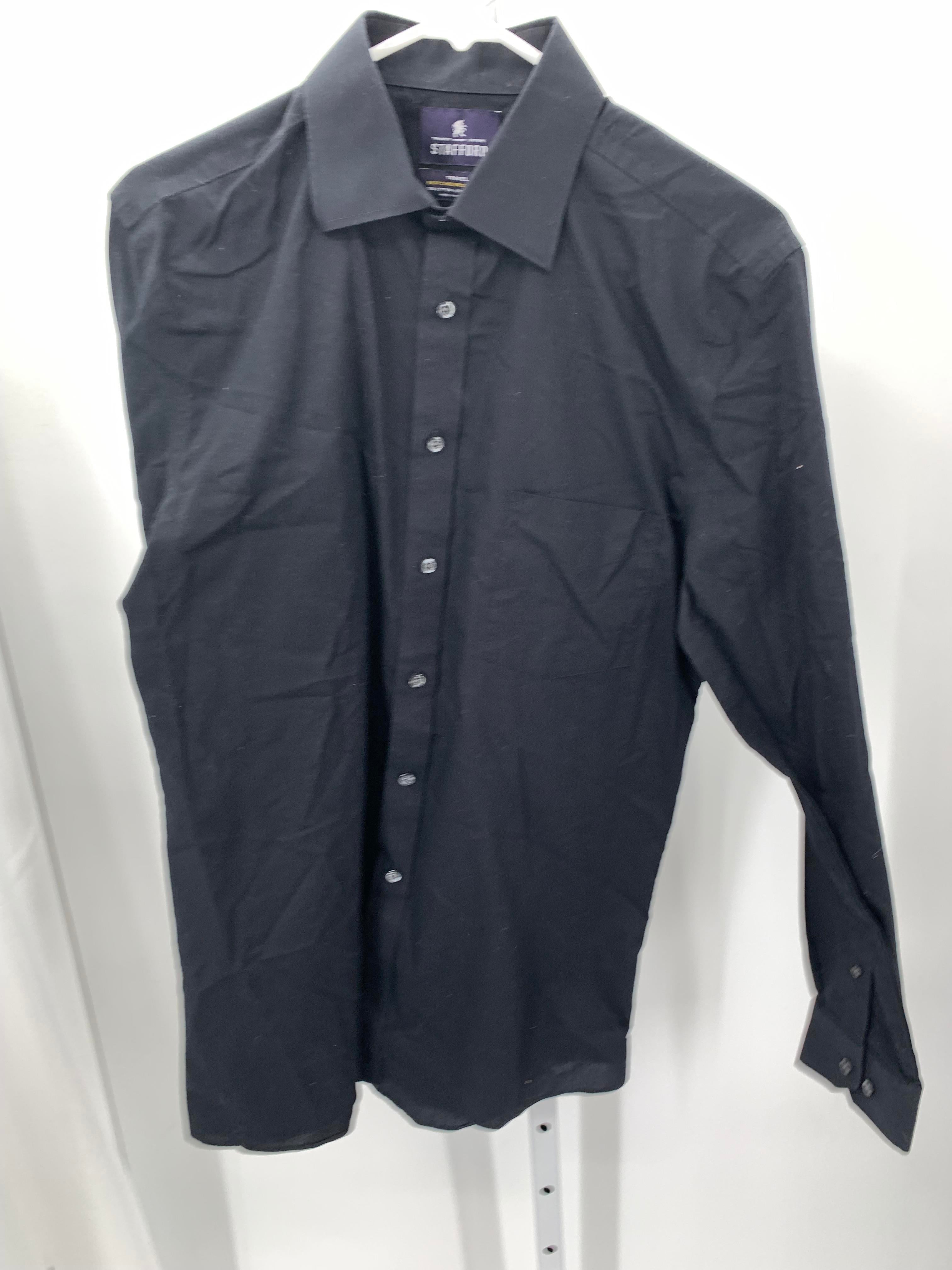 Stafford Size Medium Young Men's Long Sleeve Shirt