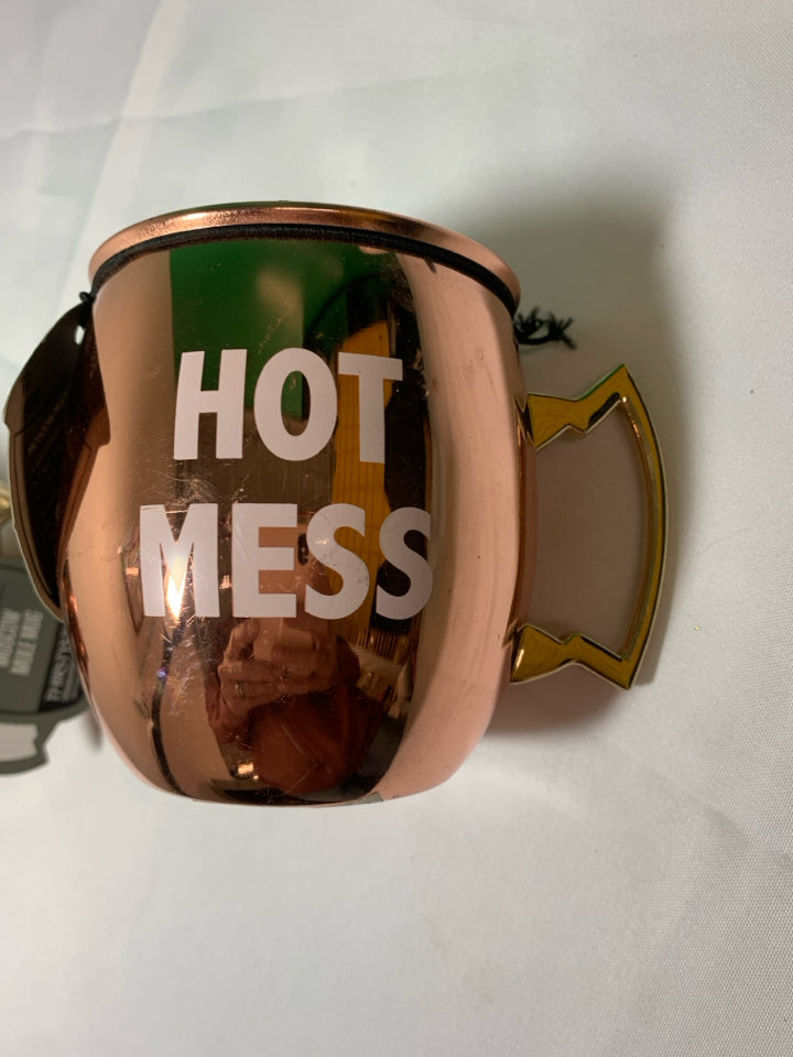 2 MOSCOW MULE MUGS W SAYINGS.