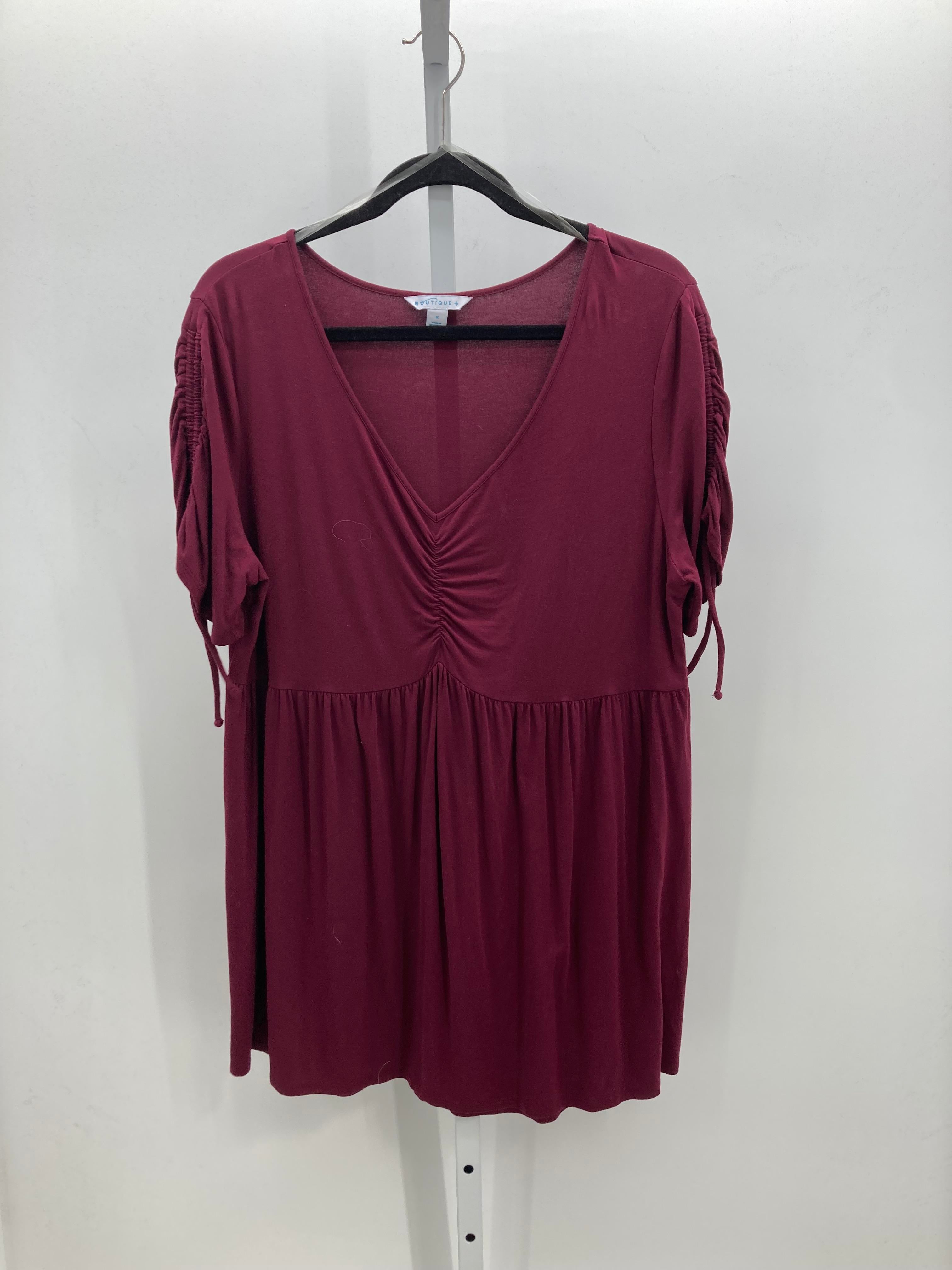 Boutique Size 1X Womens Short Sleeve Dress