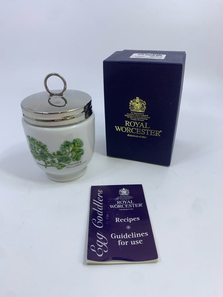 NIB PARSLEY EGG CODDLER ROYAL WORCESTER.