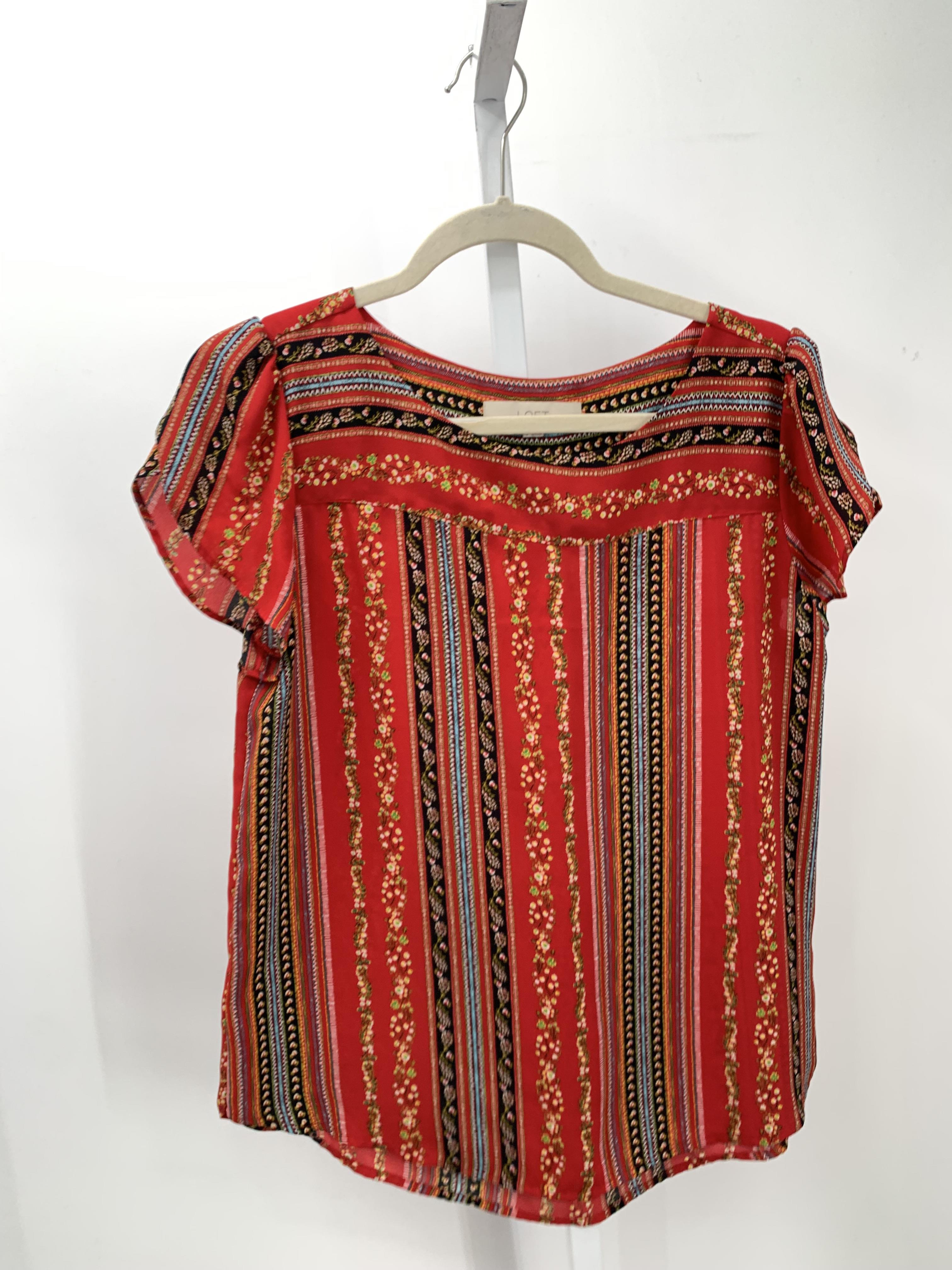 Loft Size Small Misses Short Sleeve Shirt