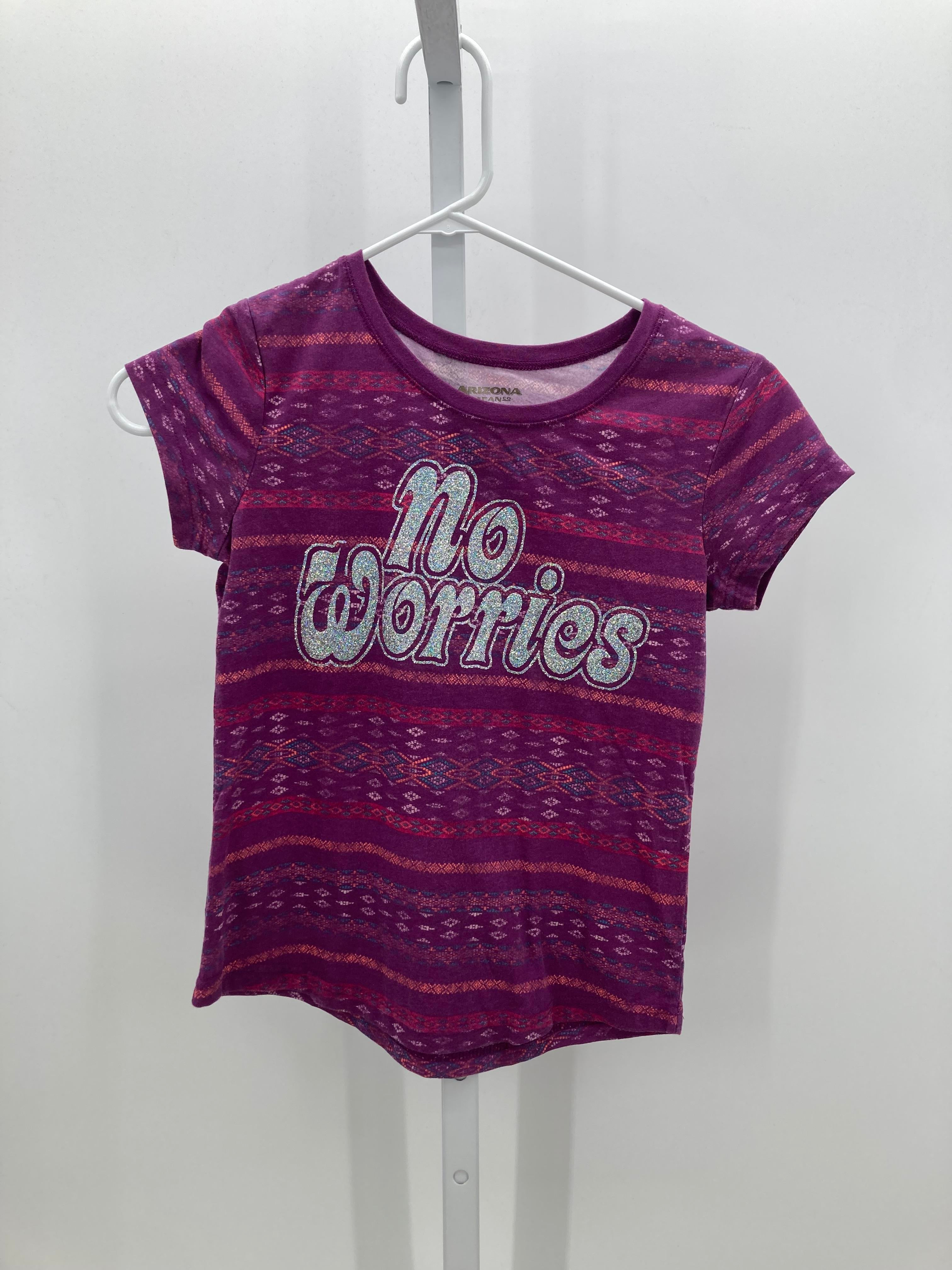 Arizona Size 10-12 Girls Short Sleeve Shirt