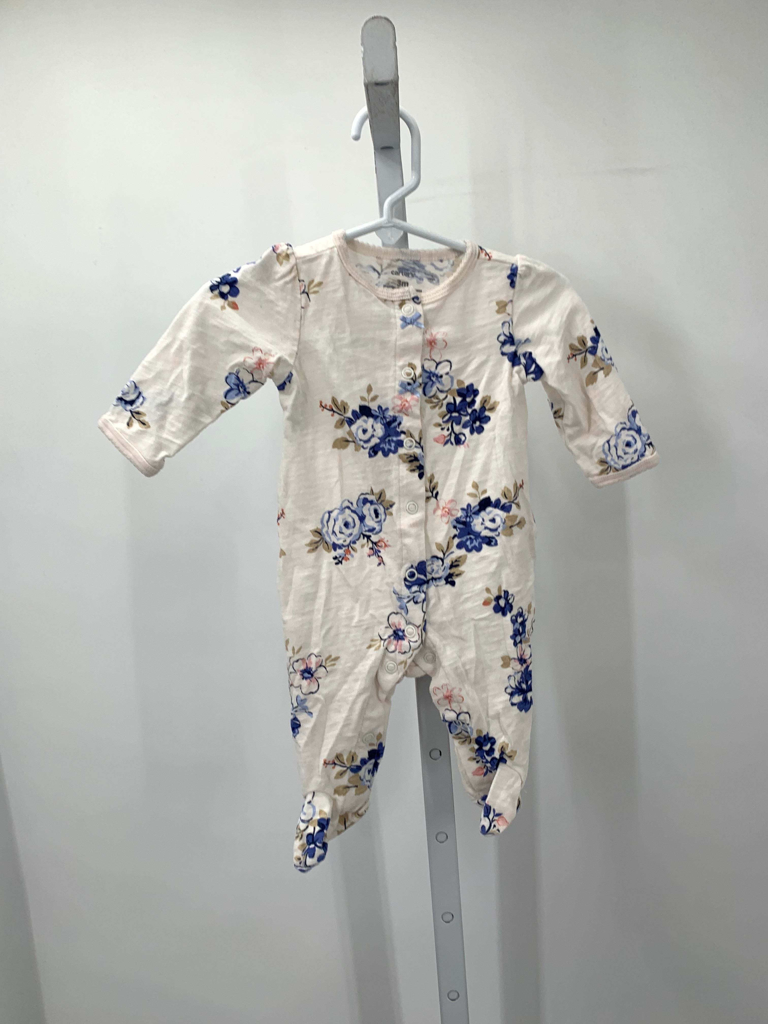 Carters Size 3 Months Girls Long Slv. Romper