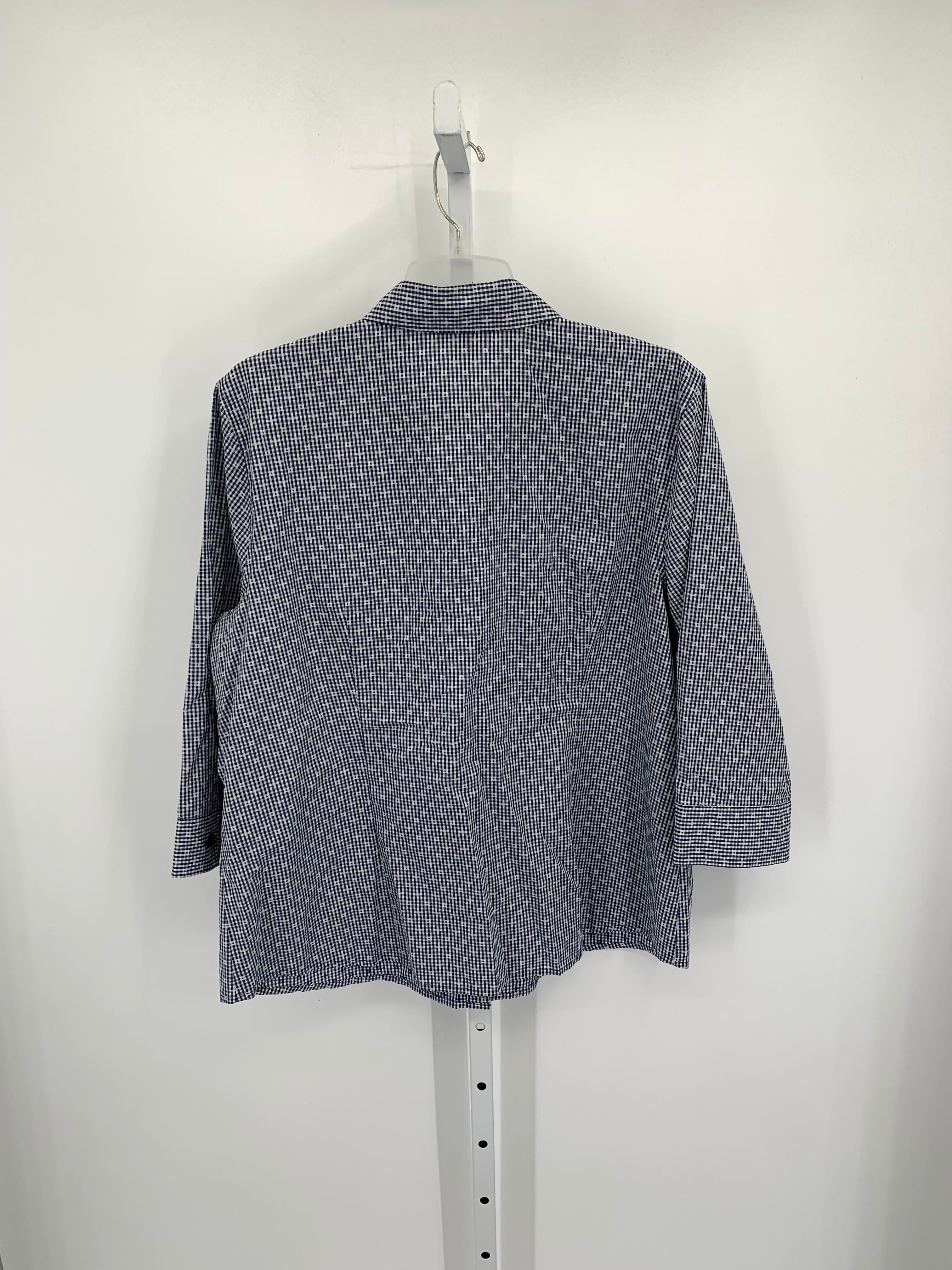 Van Heusen Size XXL Misses 3/4 Sleeve Shirt