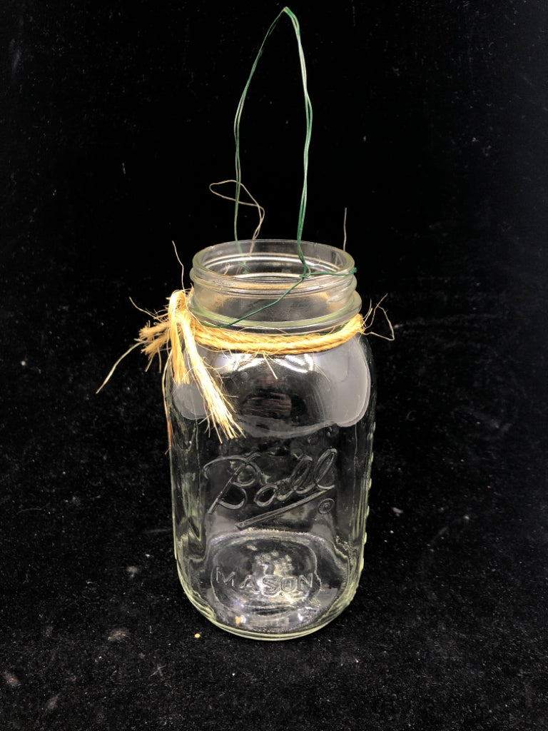 MASON JAR TEA LIGHT HOLDER.