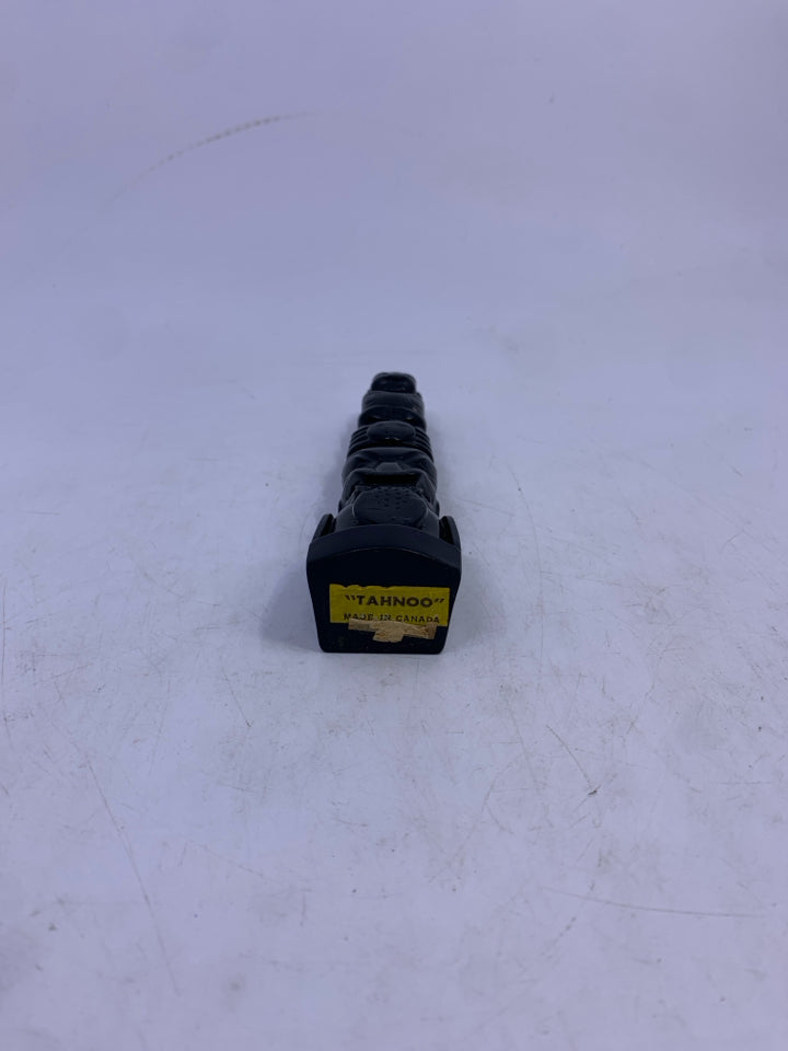 FISH, ANIMAL, SPIDER, HUMAN TOTEM POLE HAND-CARVED.