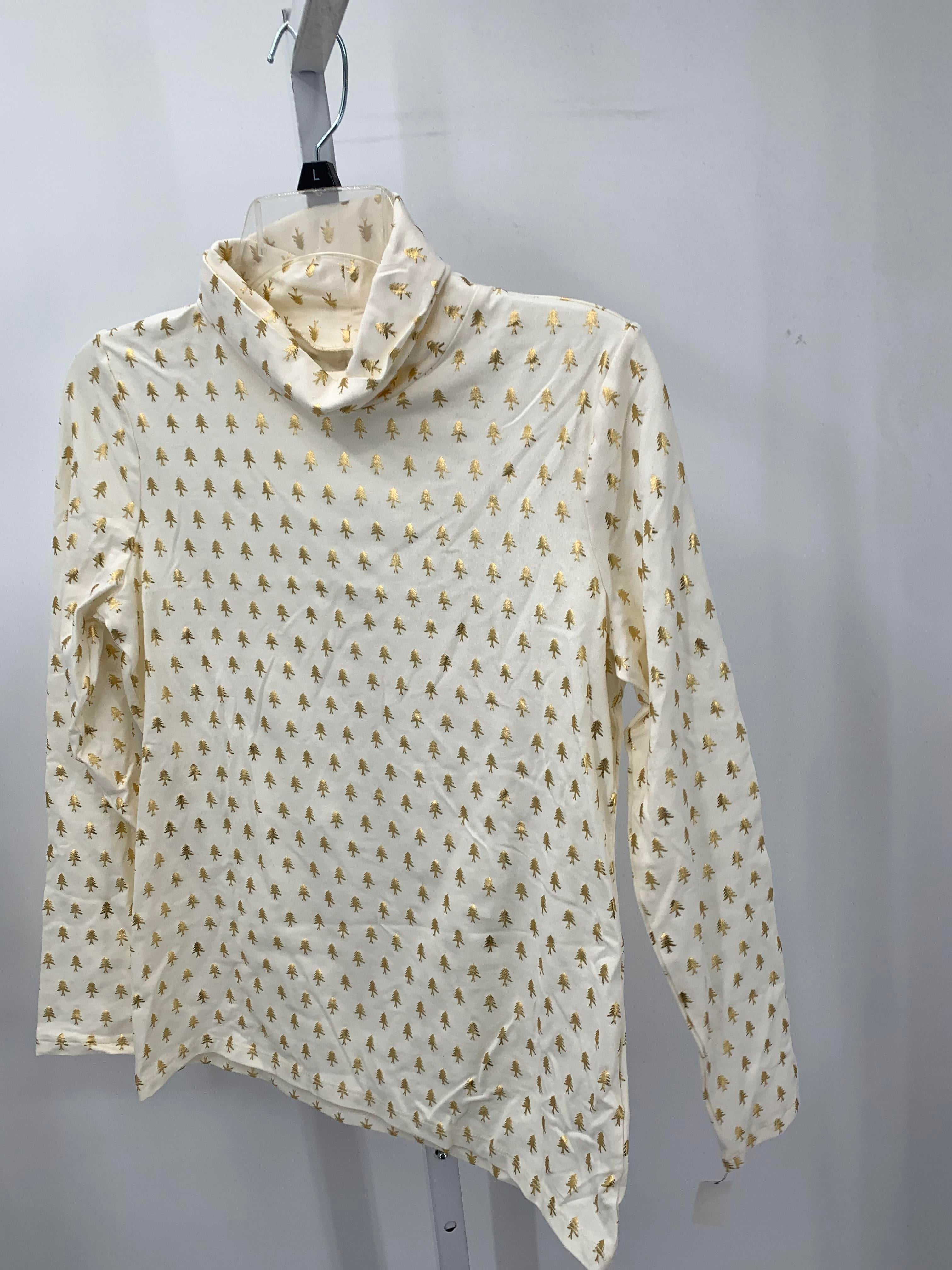 NEW LONG SLV SHIRT GOLD TREES