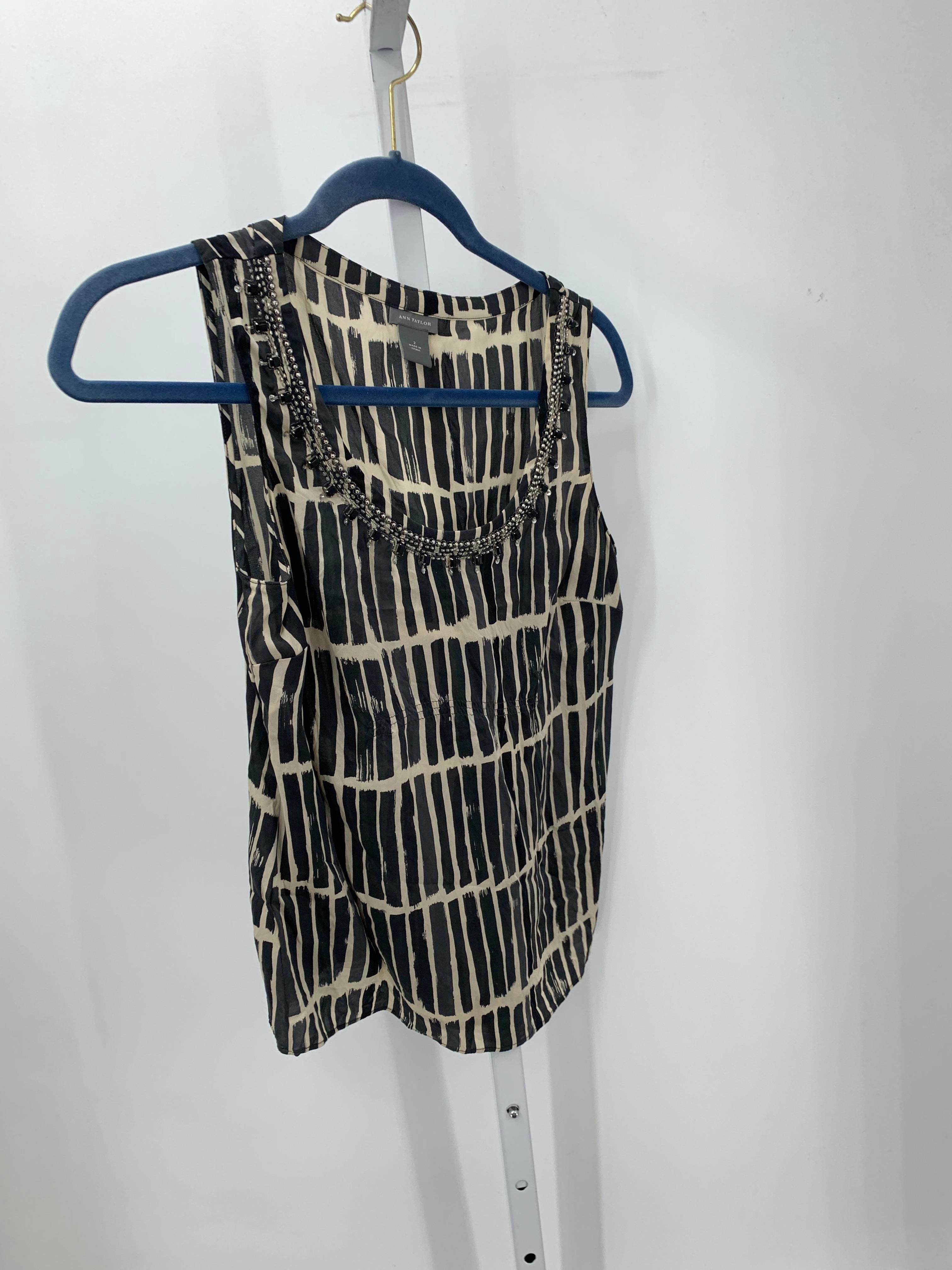 Ann Taylor Size 2 Misses Sleeveless Shirt