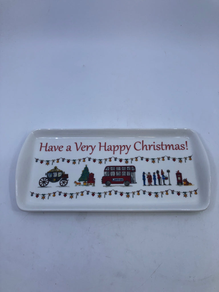 HAVE A VERY HAPPY CHRISTMAS- LONDON HOLIDAY TRAY.