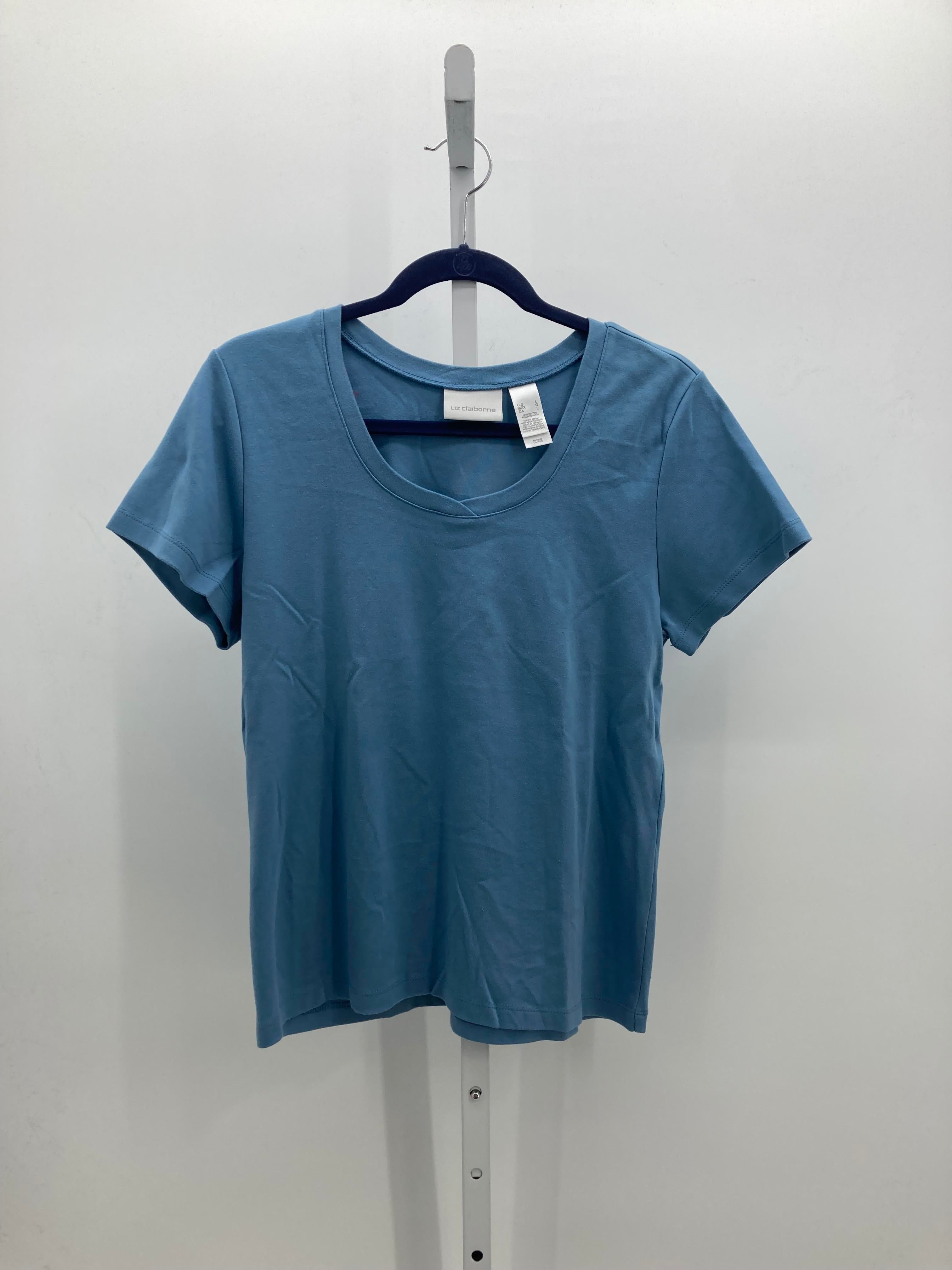 Liz Claiborne Size Large Misses Short Sleeve Shirt
