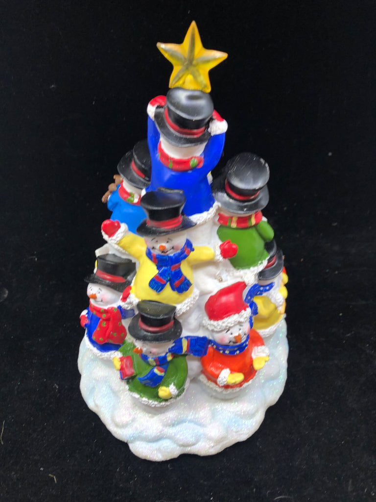 LIGHT UP SNOWMAN CHRISTMAS TREE.