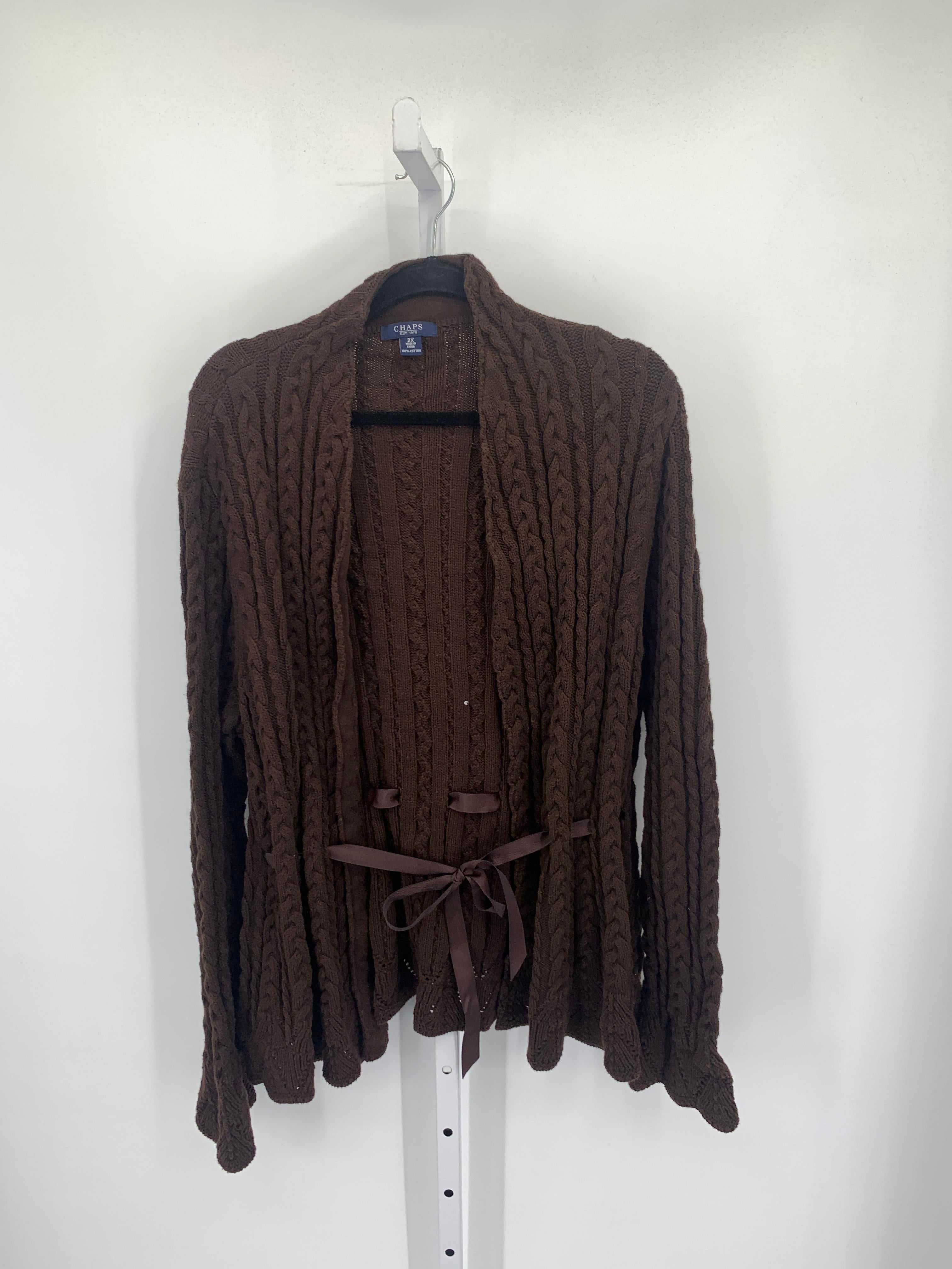 Chaps Size 2X Womens Cardigan