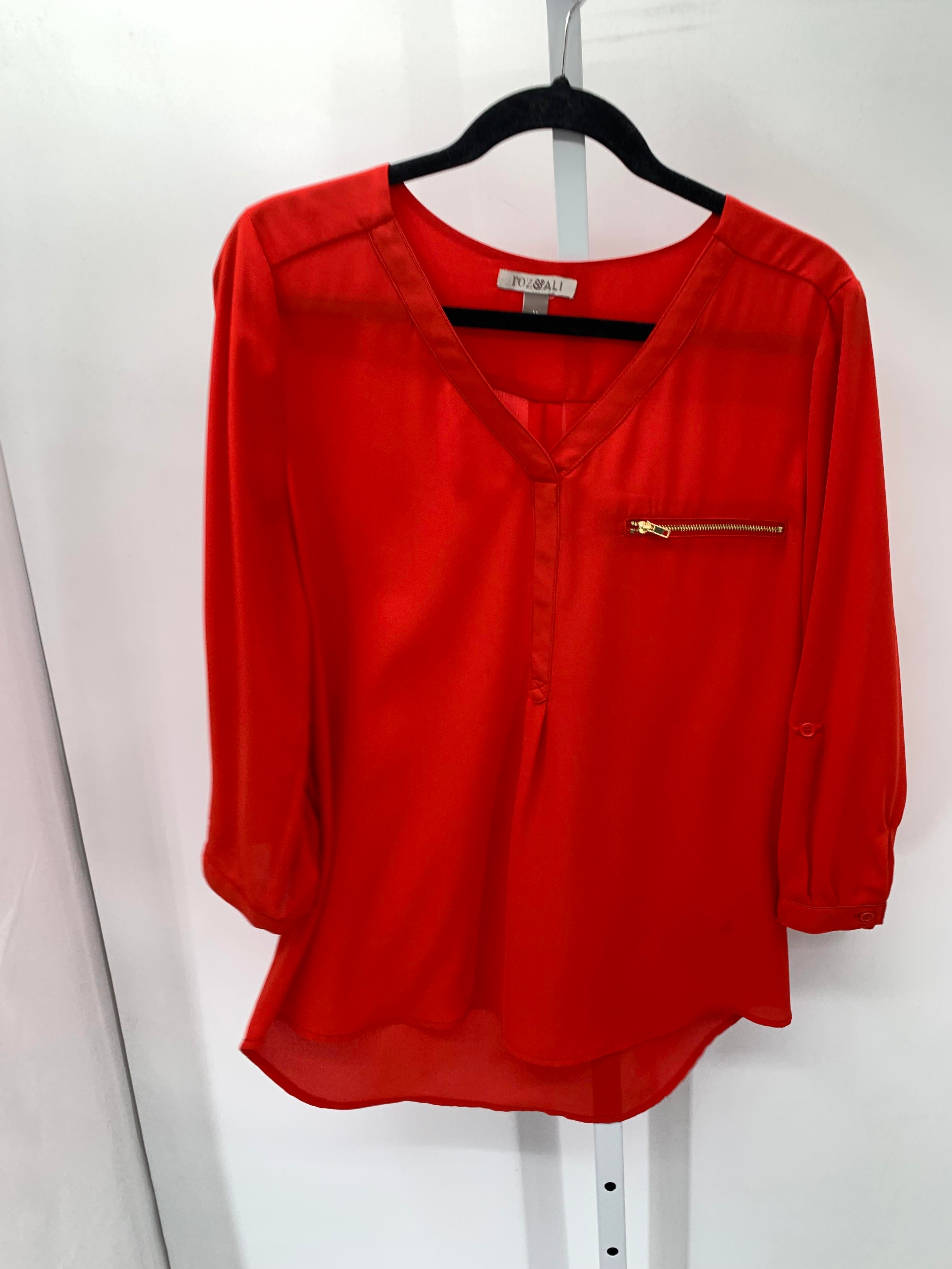 Roz & Ali Size Medium Misses 3/4 Sleeve Shirt