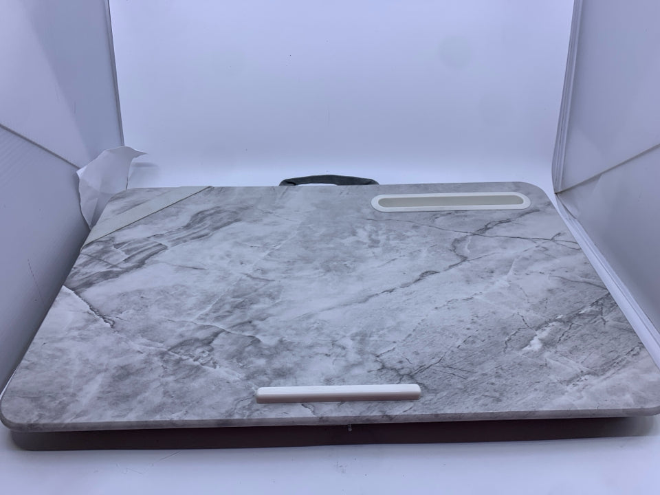 FAUX MARBLE LAPTOP DESK.