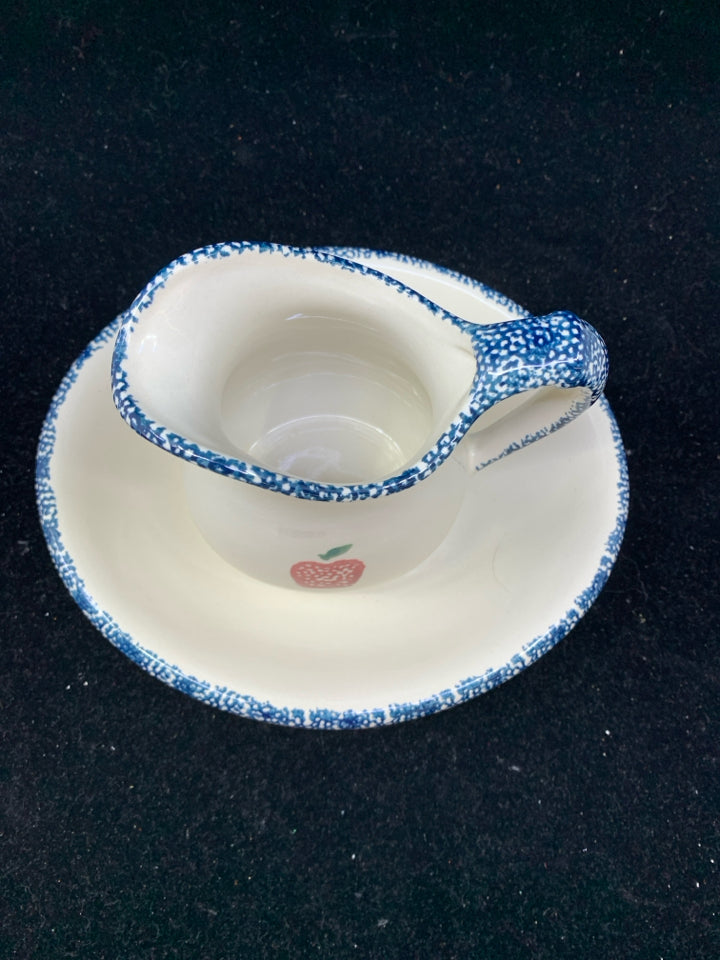 2PC APPLE PATTERN WASH BASIN.