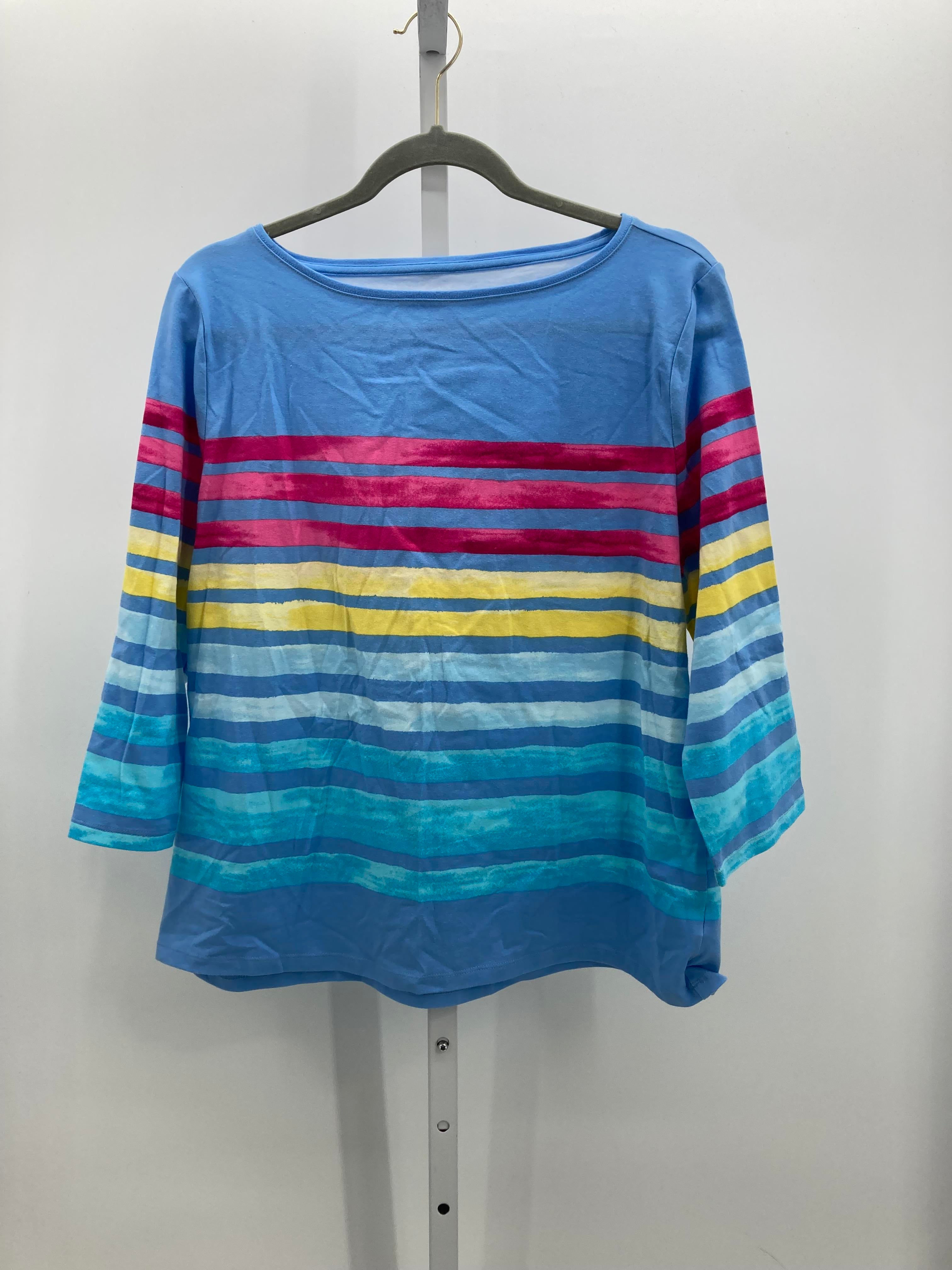 Talbots Size X Large Petite Petite 3/4 Sleeve Shirt