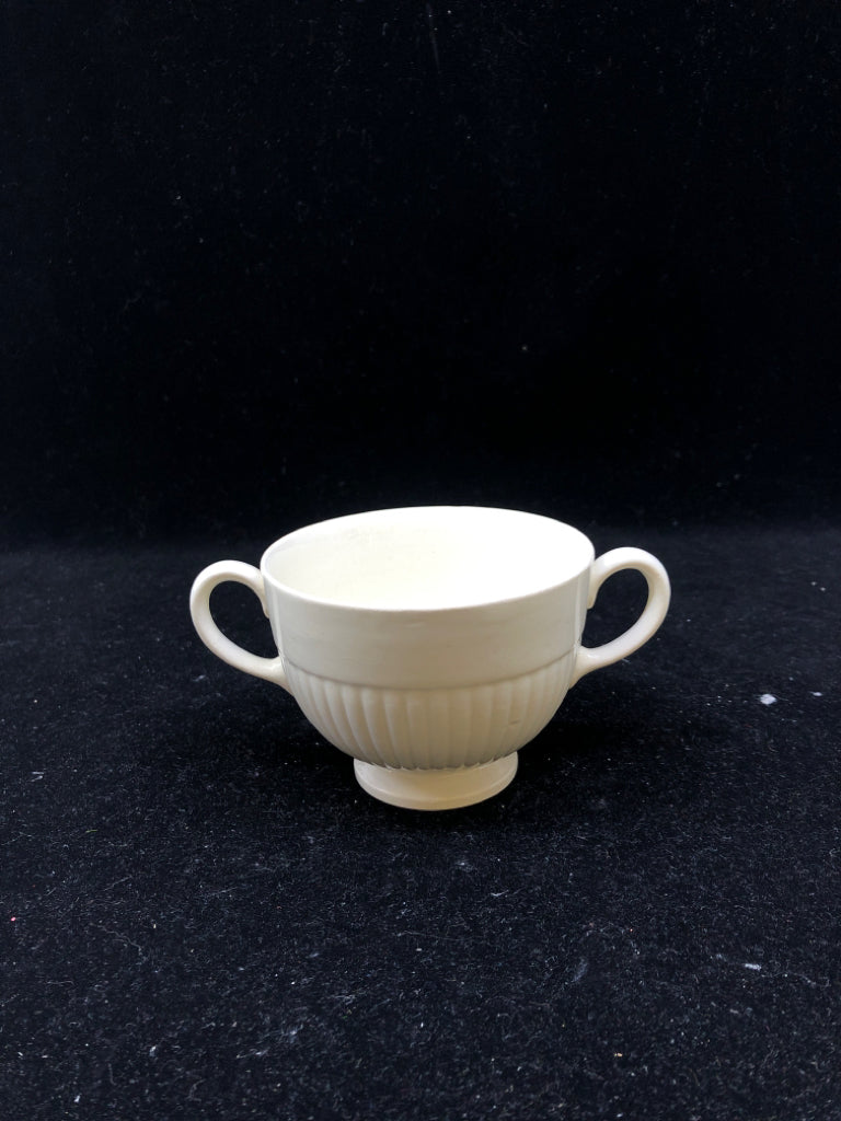 VTG WEDGWOOD RIBBED SUGAR BOWL.