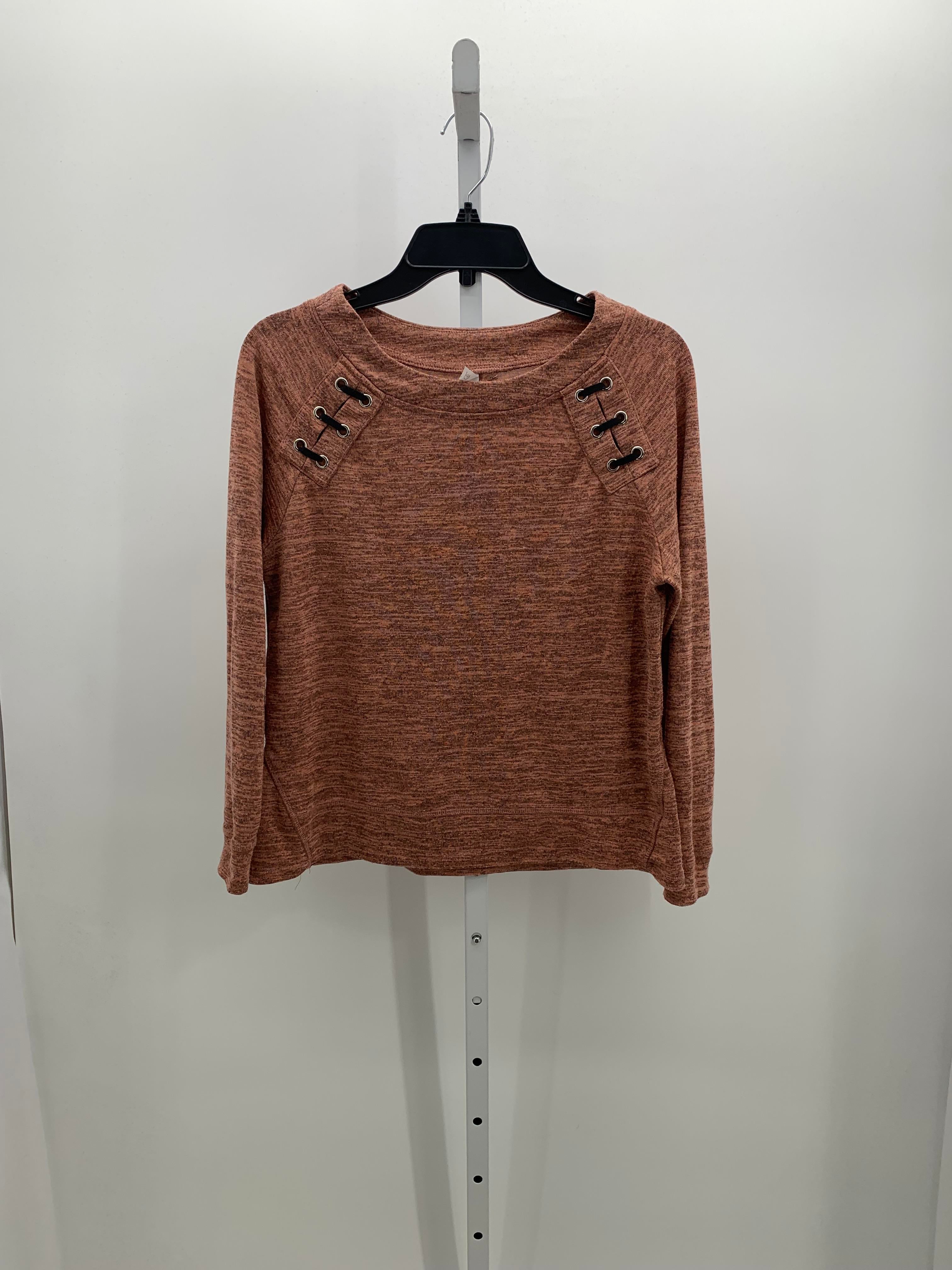 NY Collection Size Medium Petite Petite Long Sleeve Shirt