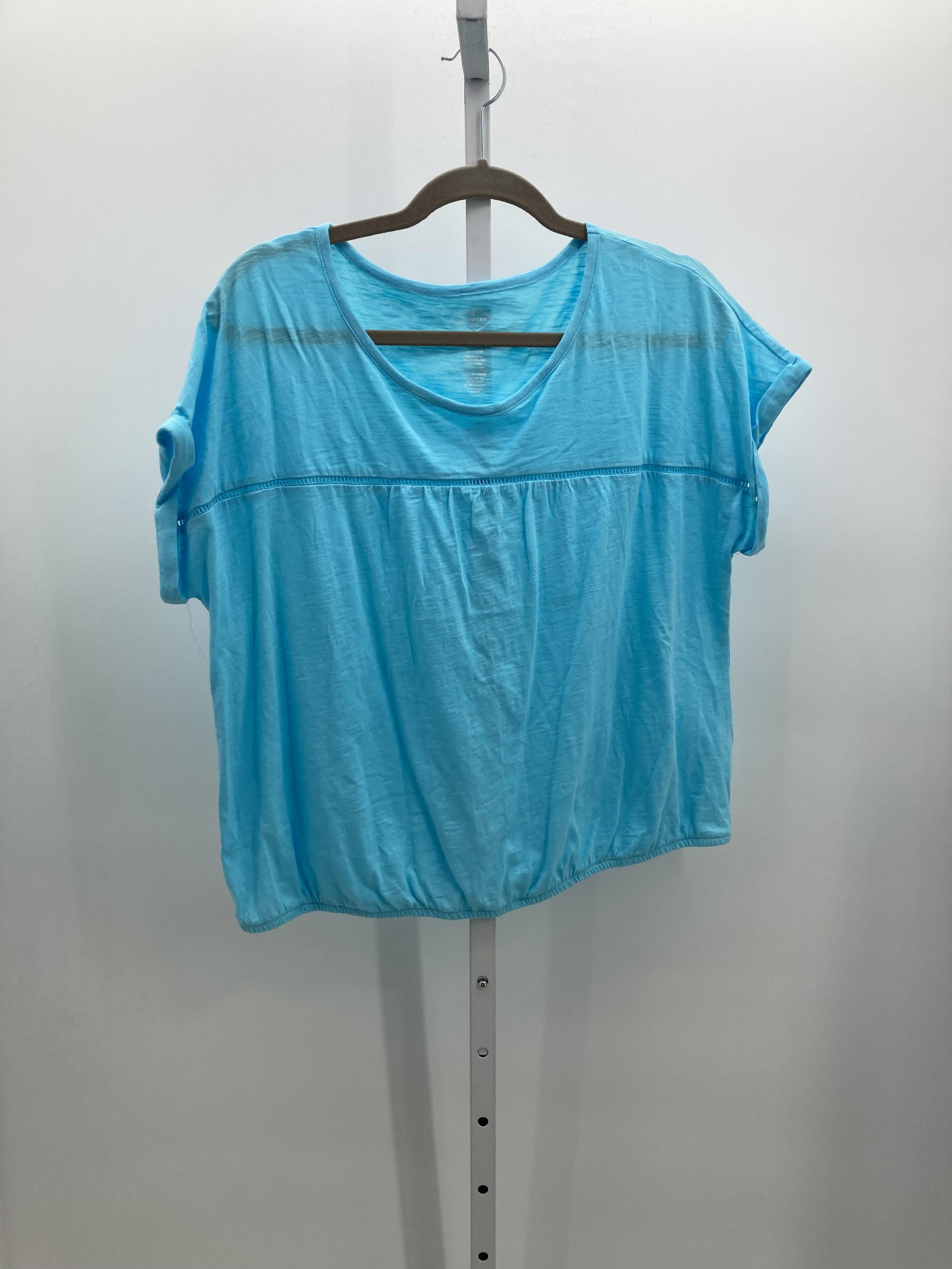 St. Johns Bay Size Large Petite Petite Short Sleeve Shirt