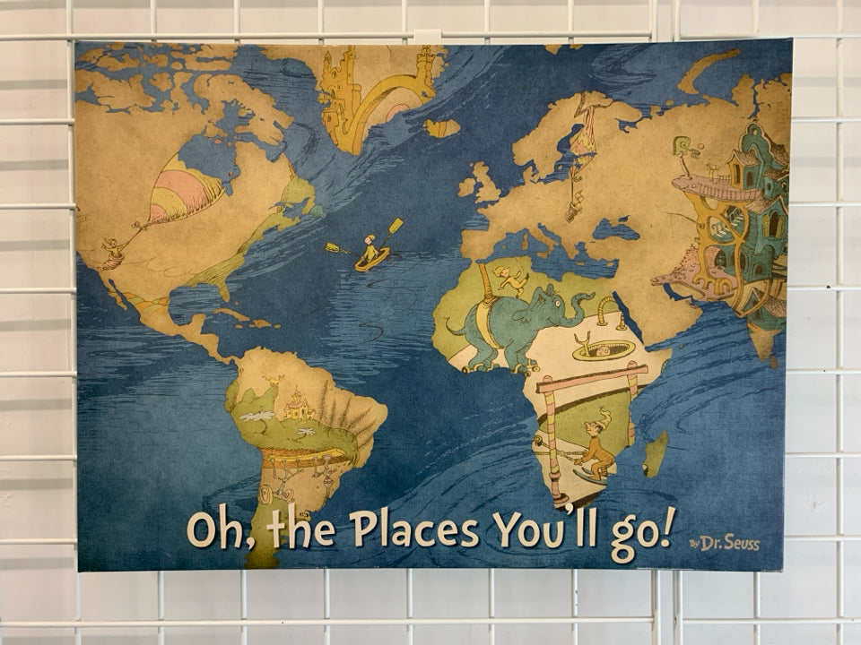 OH THE PLACES YOU'LL GO CANVAS.