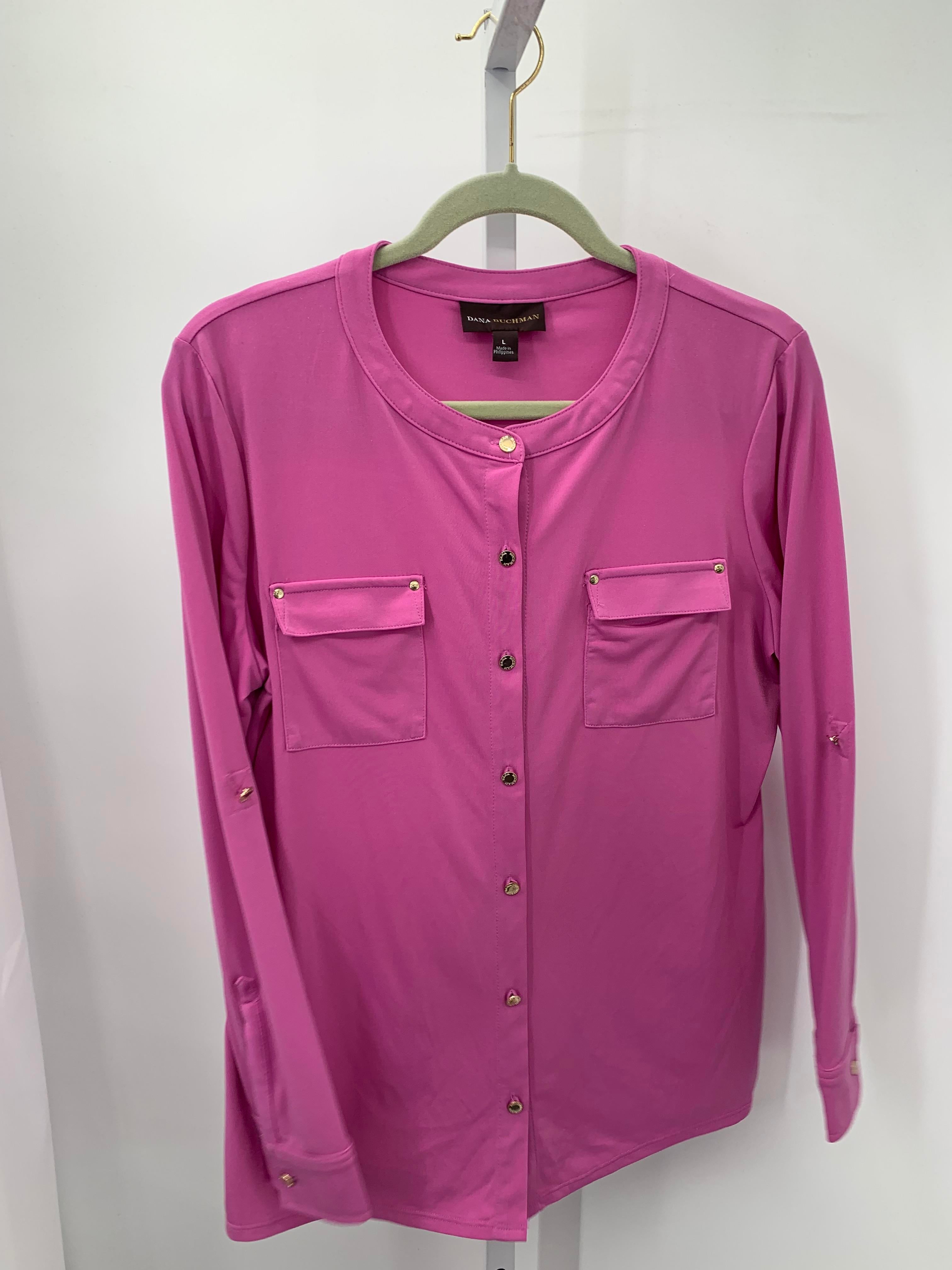 Dana Buchman Size Large Misses Long Sleeve Shirt