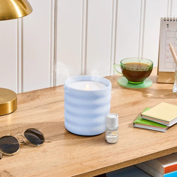 New Flameless Candle Diffuser - Bubble Periwinkle