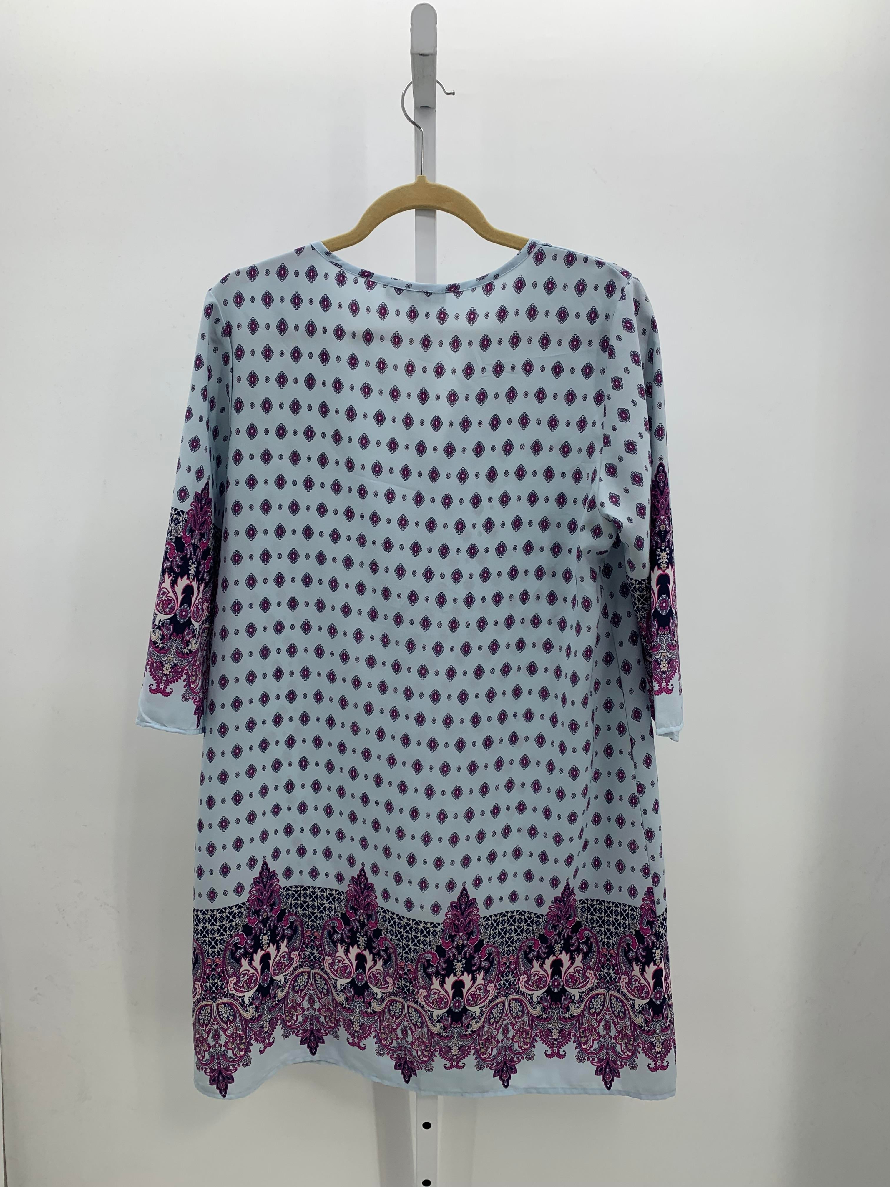 Mia & Tess Size Large Misses 3/4 Sleeve Dress