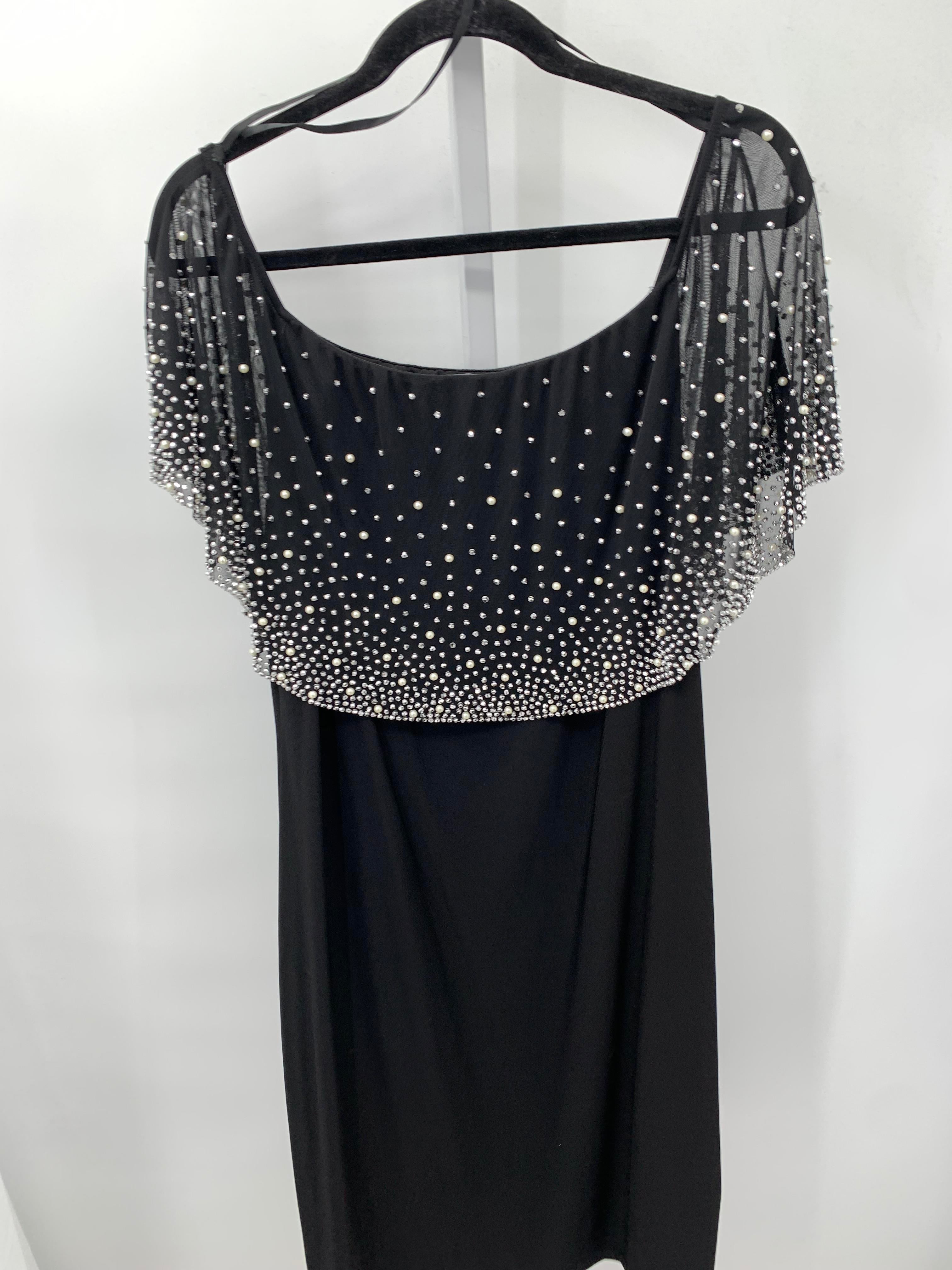 Roz & Ali Size Large Misses Short Sleeve Dress