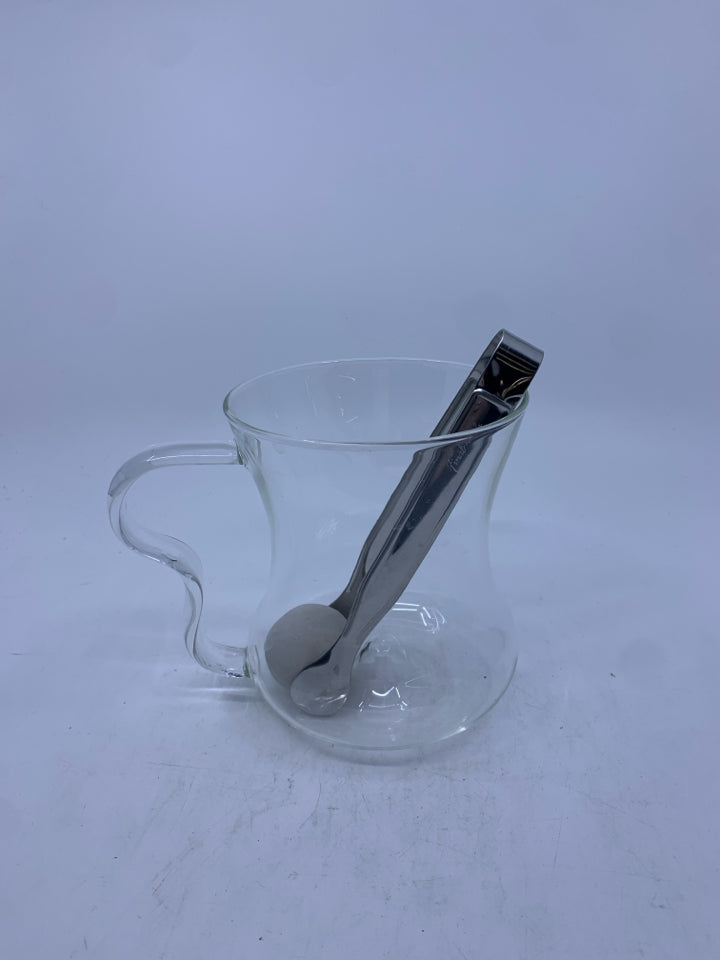 GLASS DRINK MIXER W BALL.