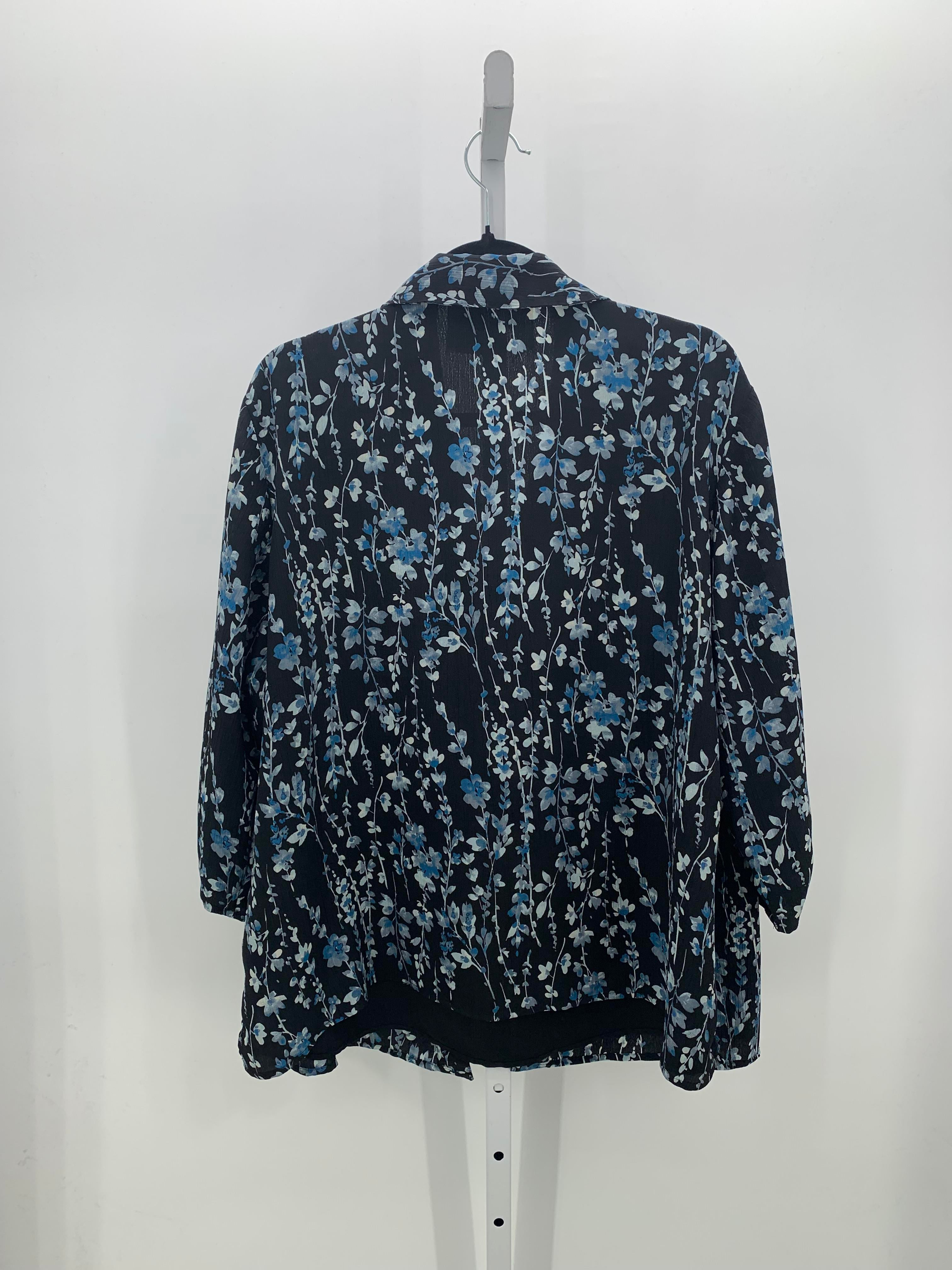 Just My Size Size 3X Womens 3/4 Sleeve Shirt