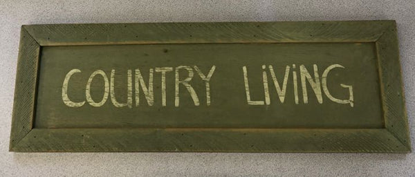 GREEN COUNTRY LIVING SIGN.