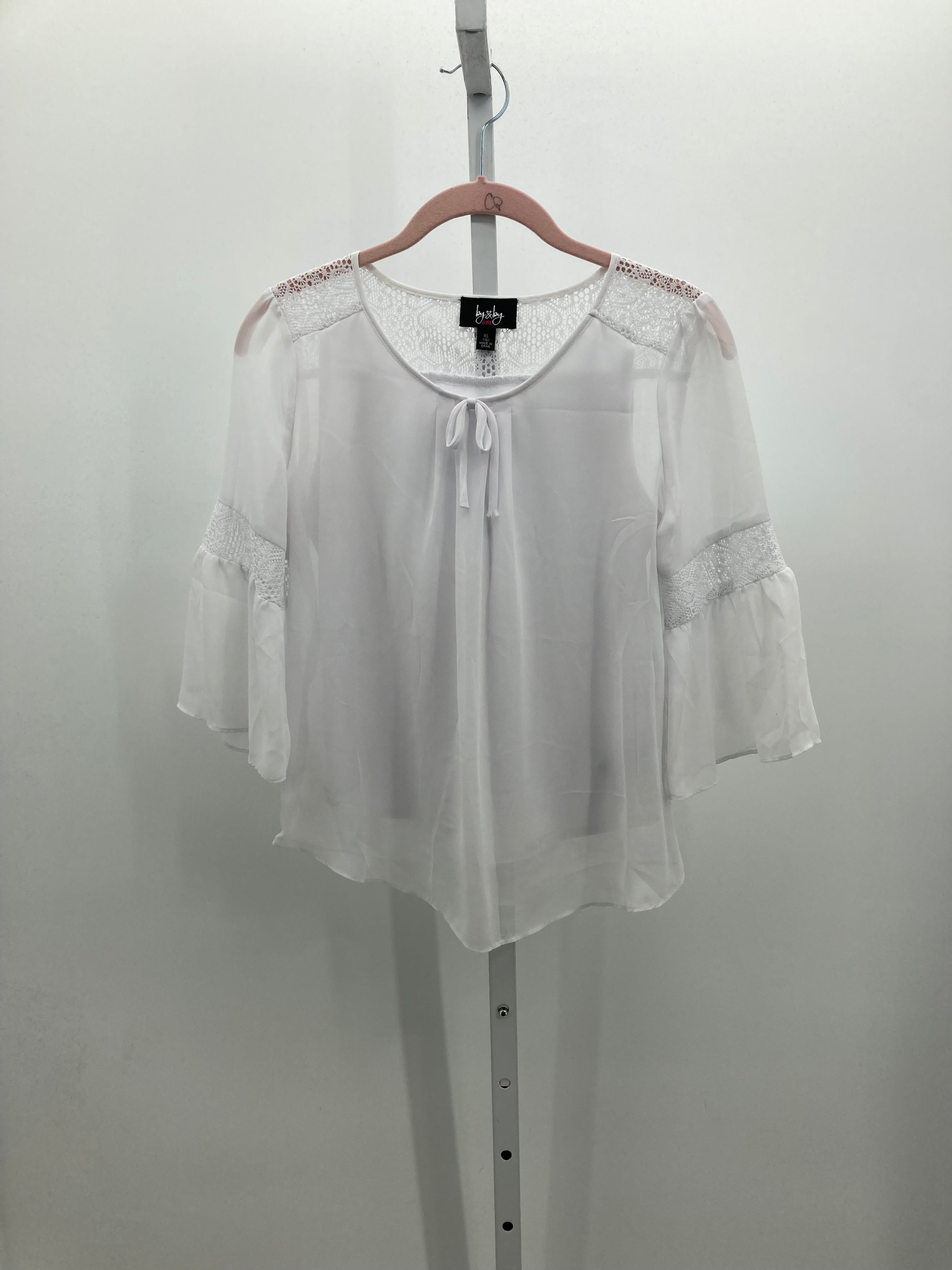 By & By Size 16 Girls Short Sleeve Shirt