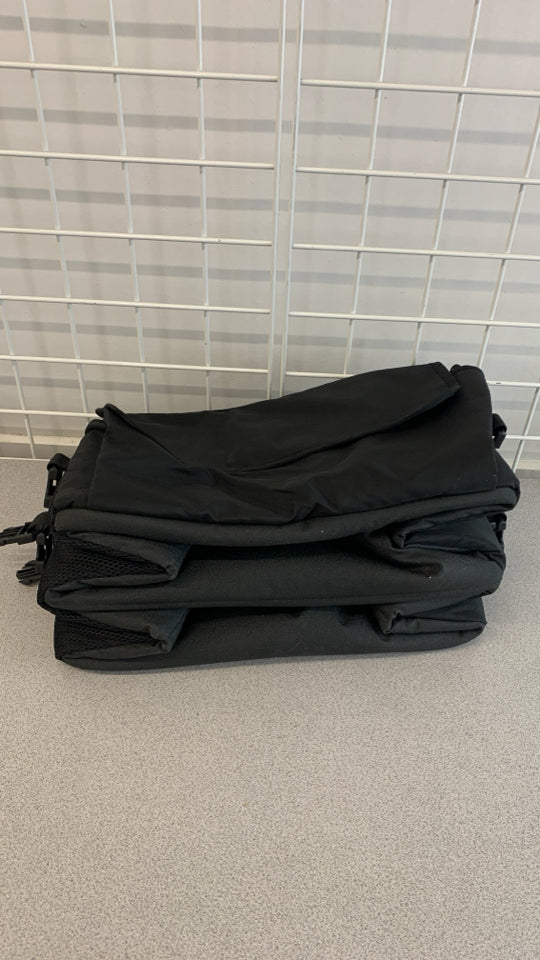 LL BEAN BLACK COLLAPSIBLE CAR ORGANIZER.