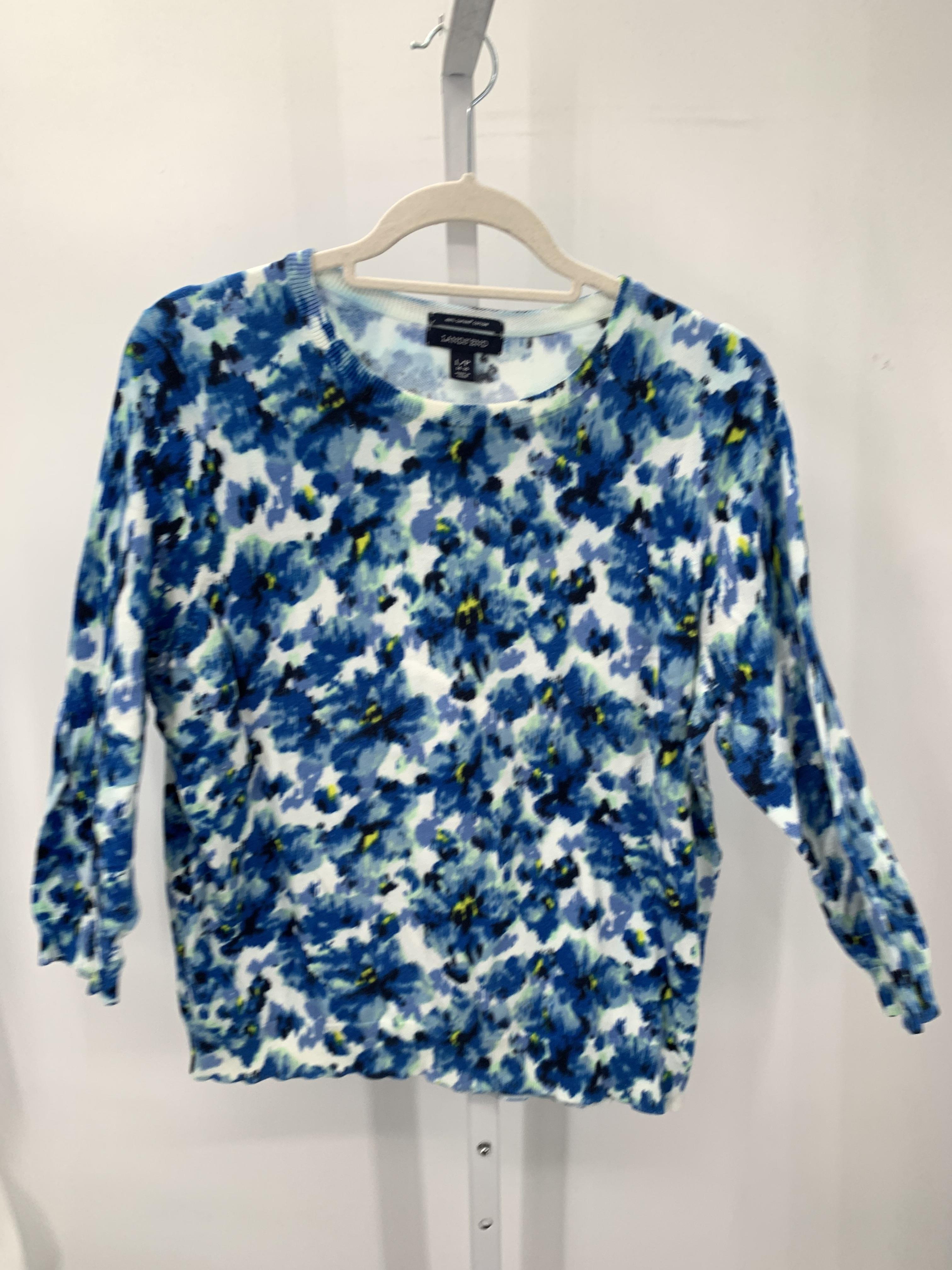 Lands End Size Large Petite Petite 3/4 Sleeve Sweater