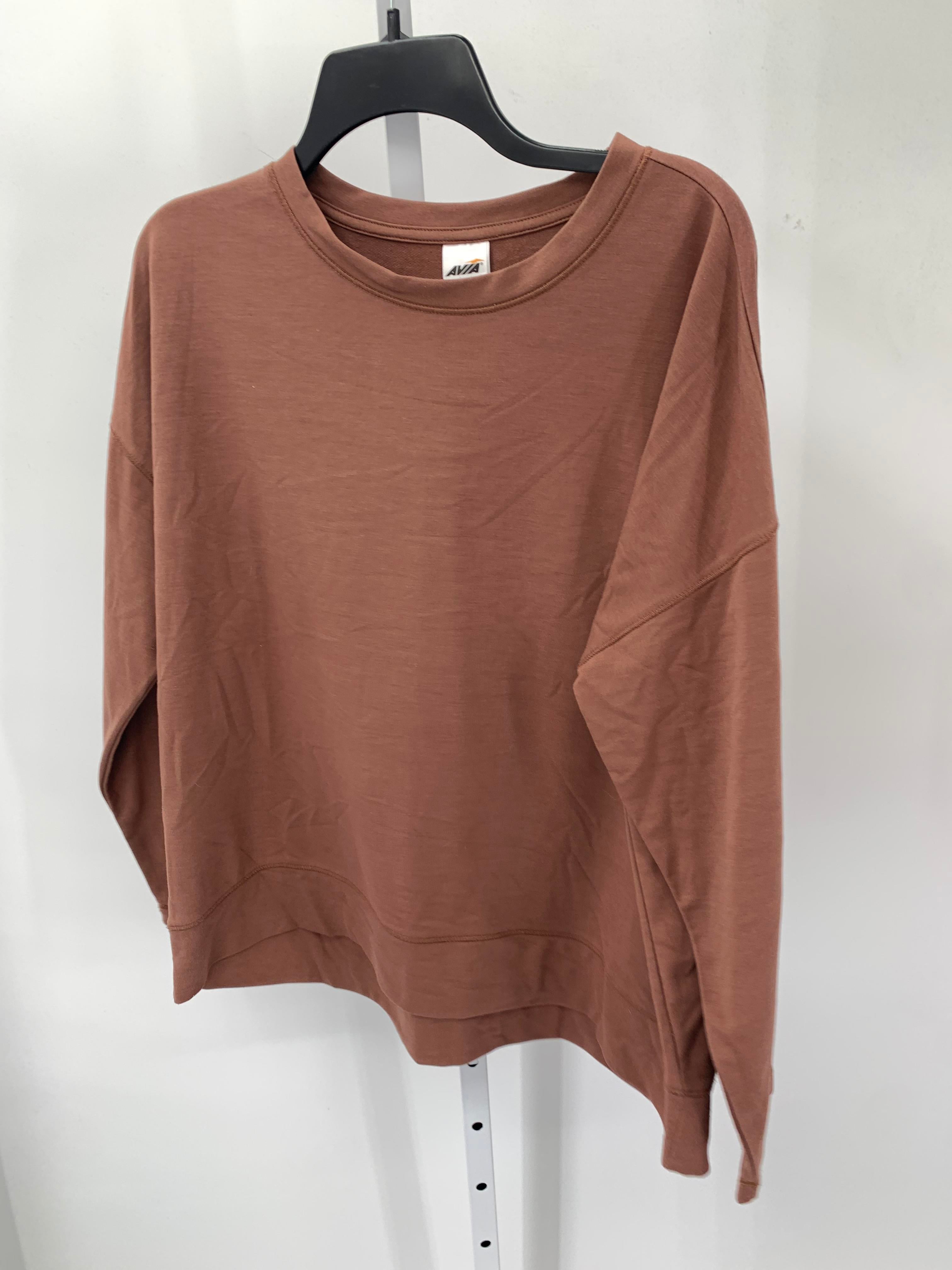 Avia Size Extra Large Misses Long Sleeve Shirt