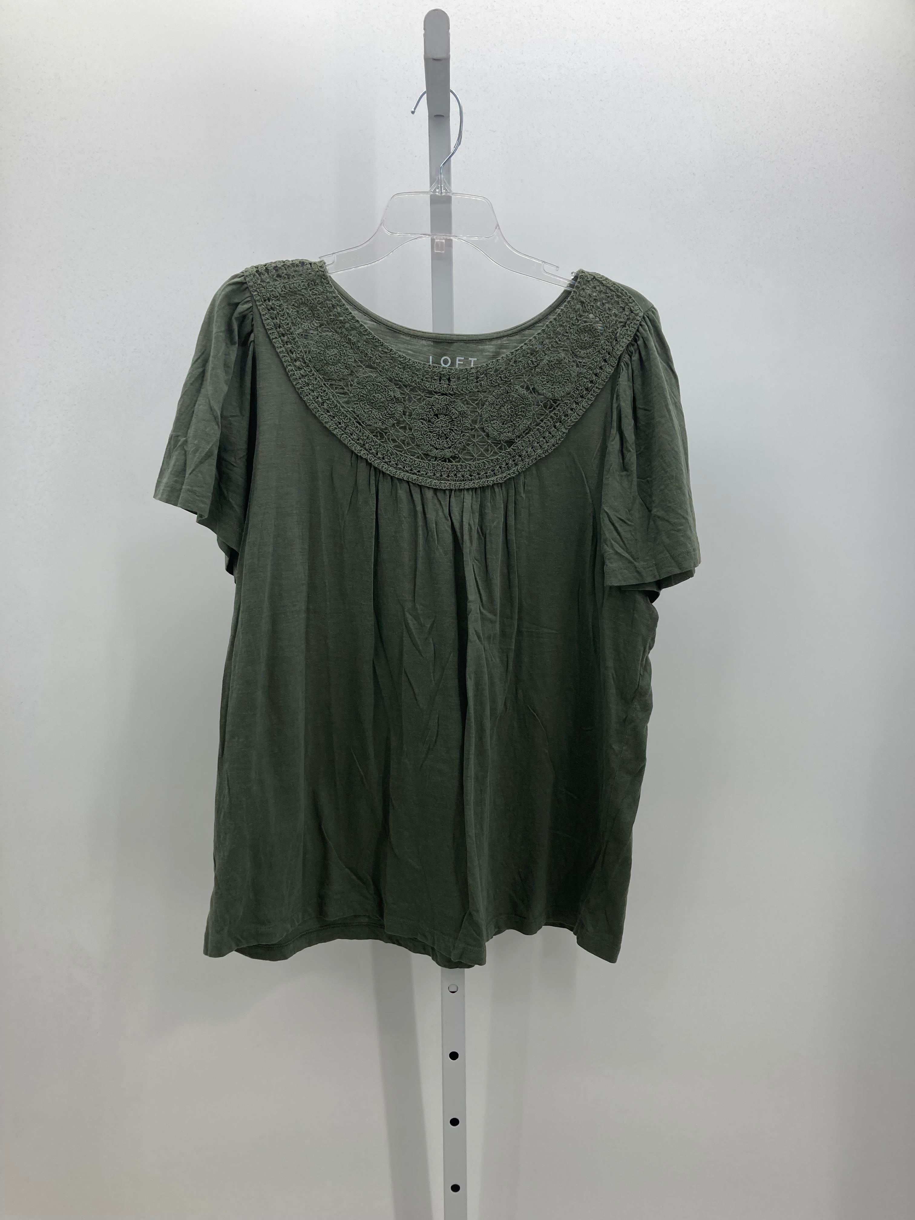 Loft Size Extra Large Misses Short Sleeve Shirt