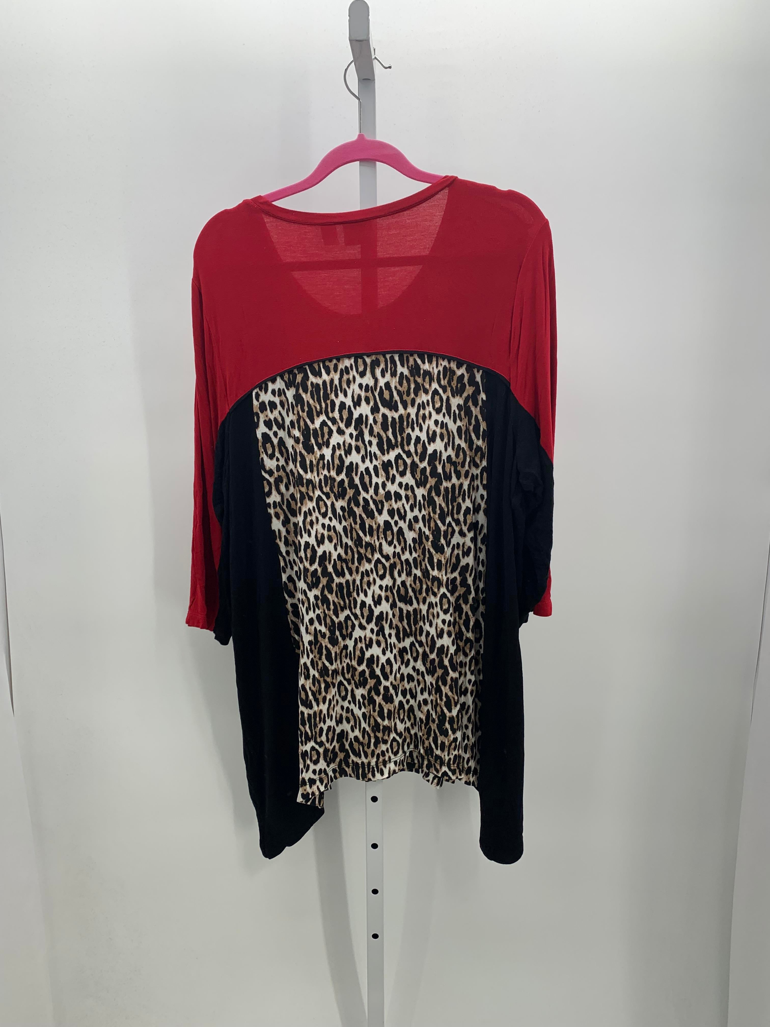 Chico's Size Large Misses 3/4 Sleeve Shirt