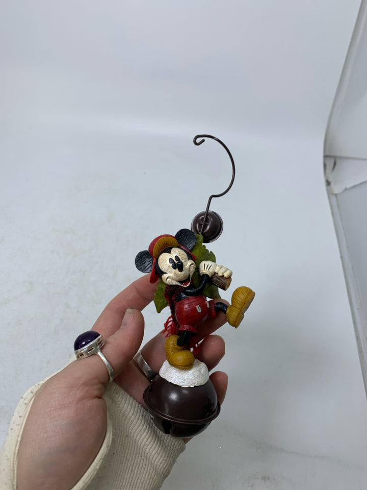 LUMBERJACK MICKEY MOUSE BELL ORNAMENT.