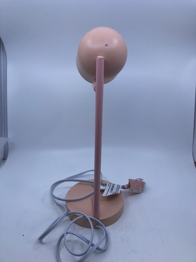 PINK METAL TOUCH LAMP.